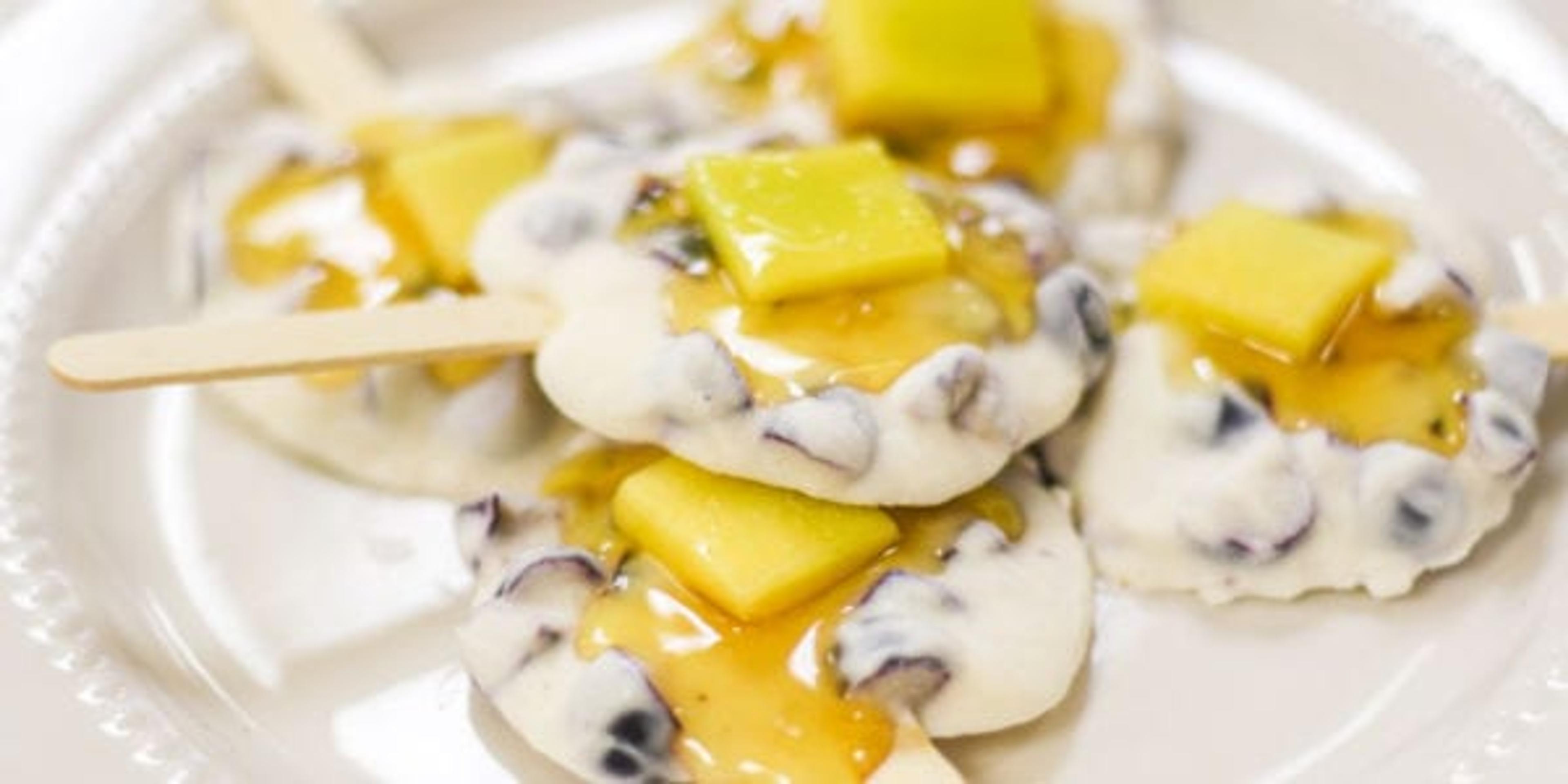 Blueberry Pancake Frozen Yogurt Pops