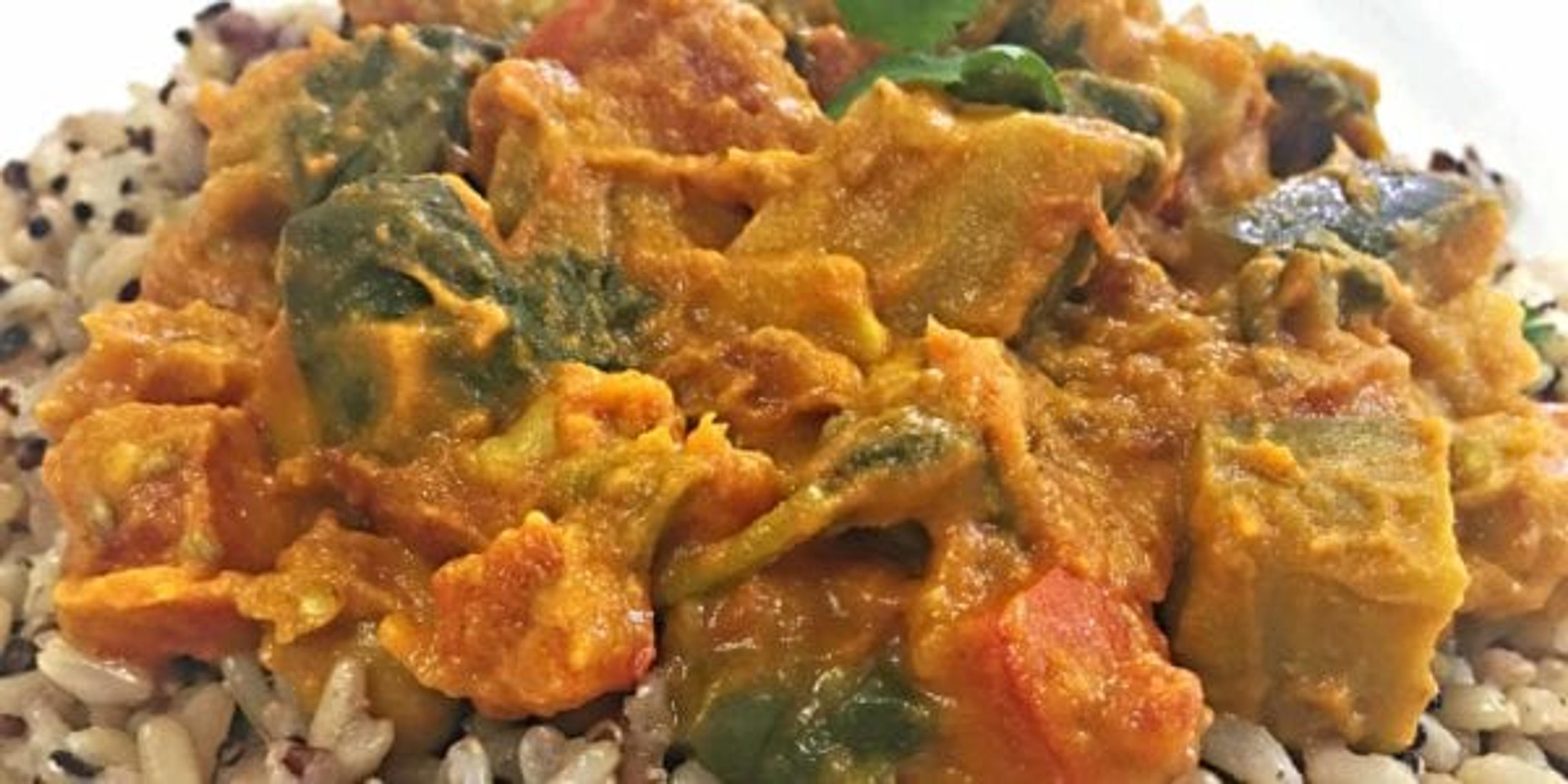 One Pot Eggplant Pumpkin Curry