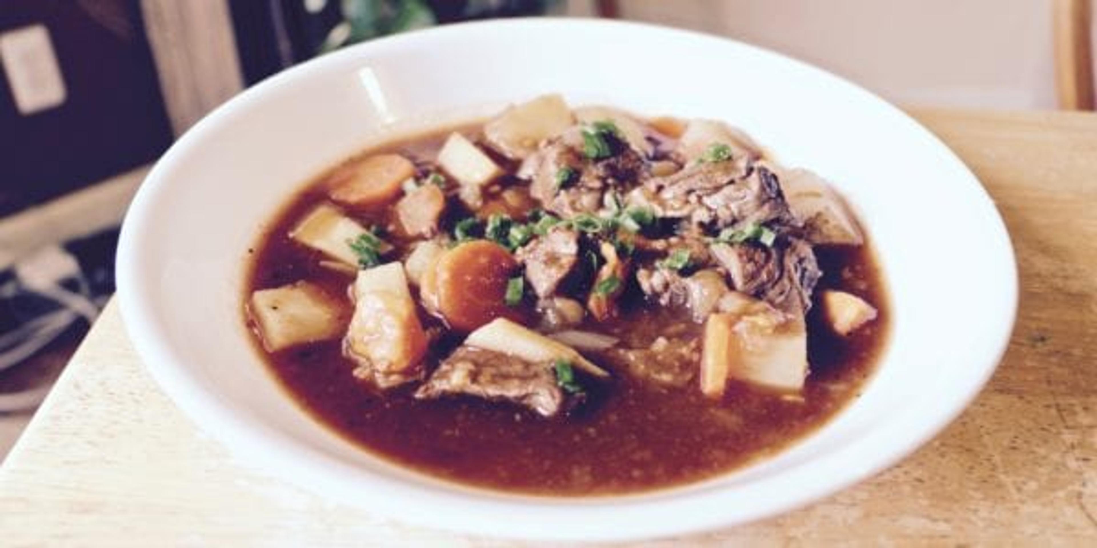beef stew and soda bread
