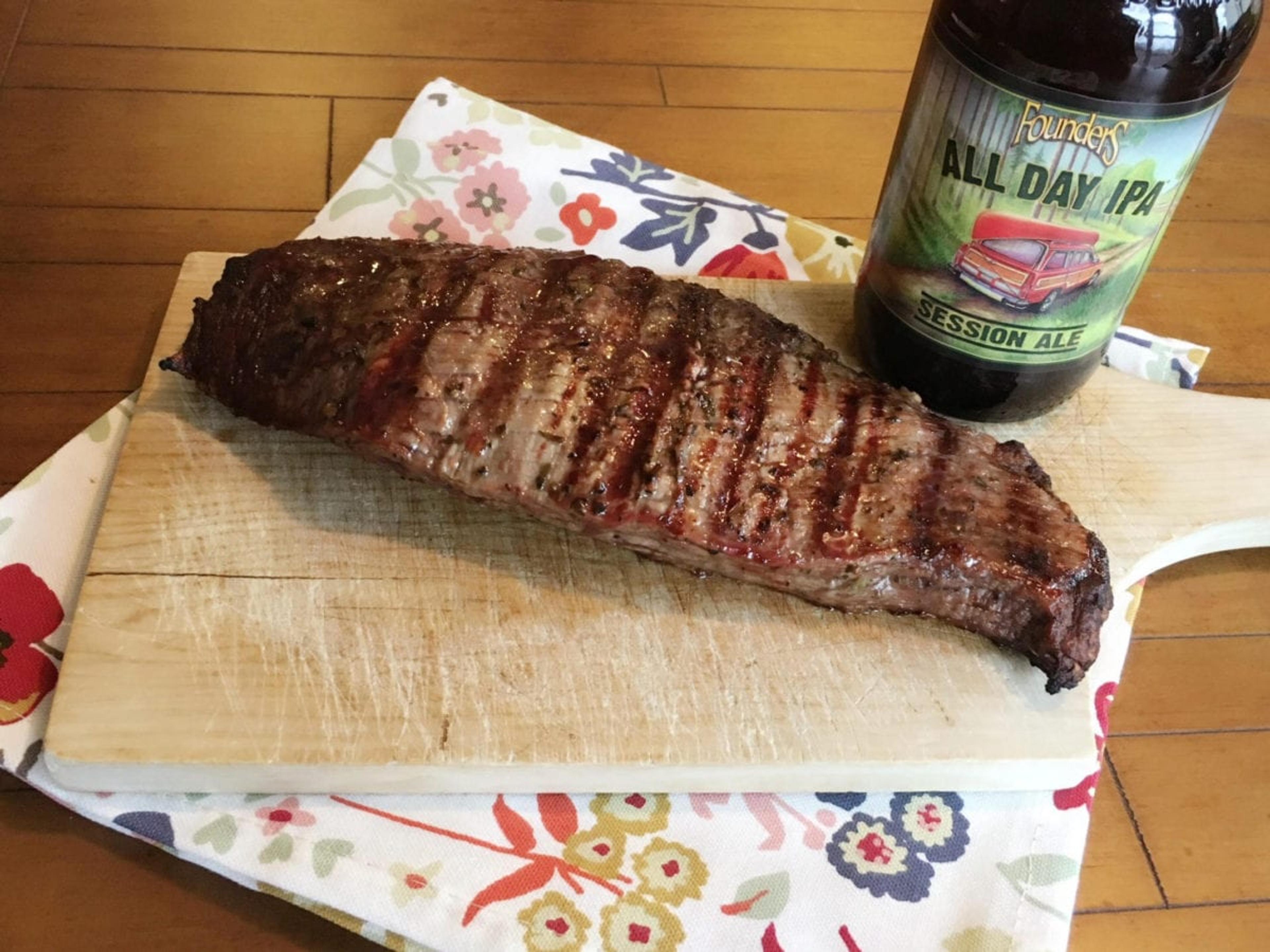 Founders All Day IPA Flank Steak Marinade