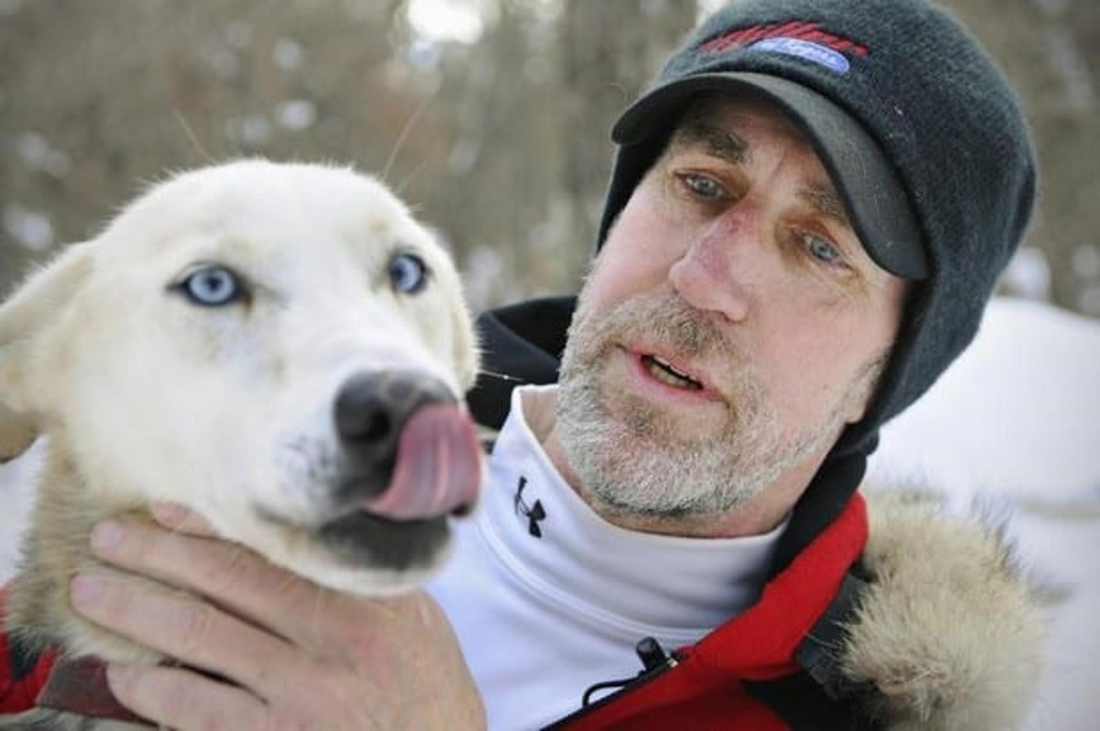 Mike Bestgen with one of his dogs. (Courtesy photo)