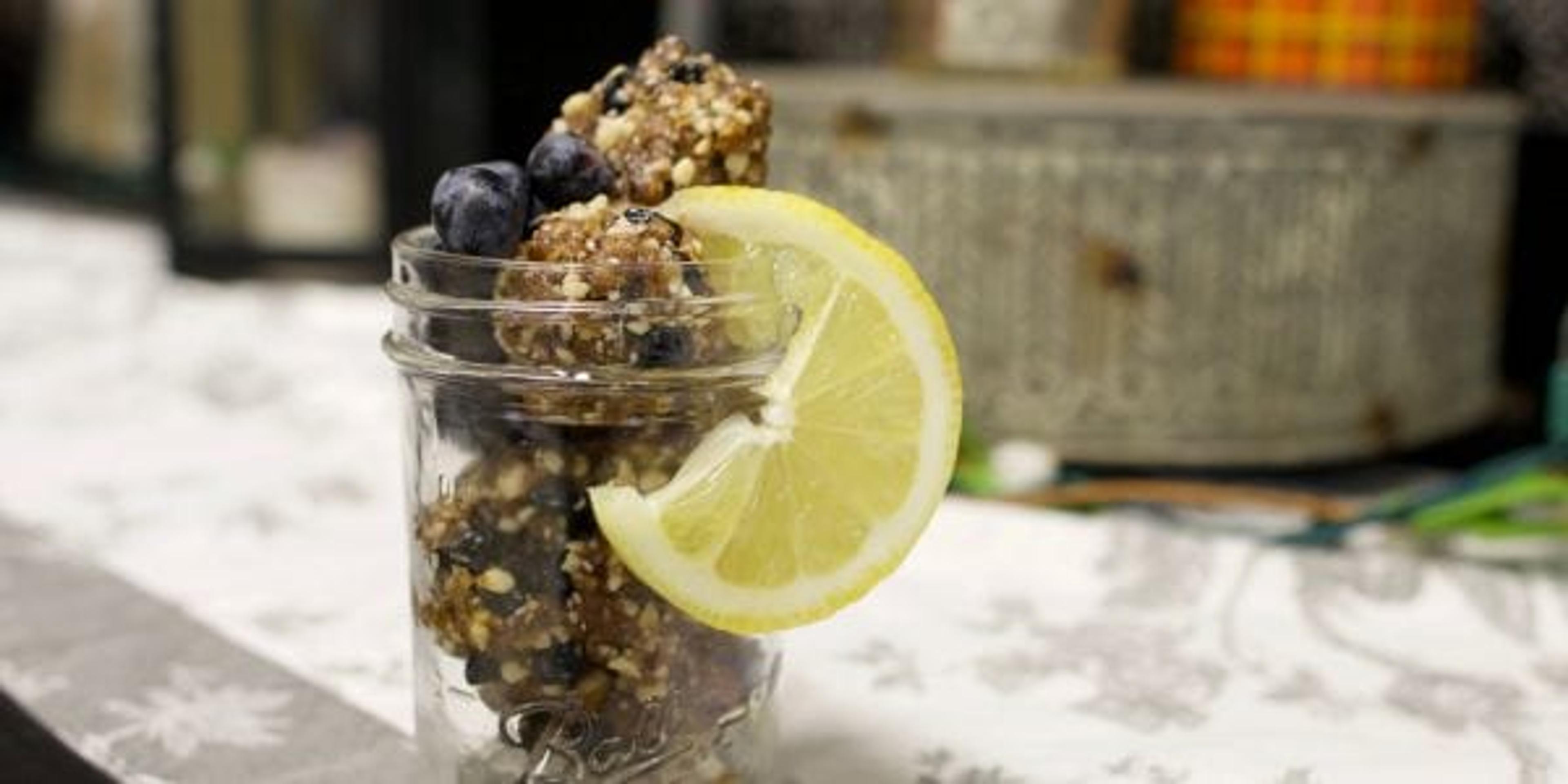Blueberry Lemon Energy Bites