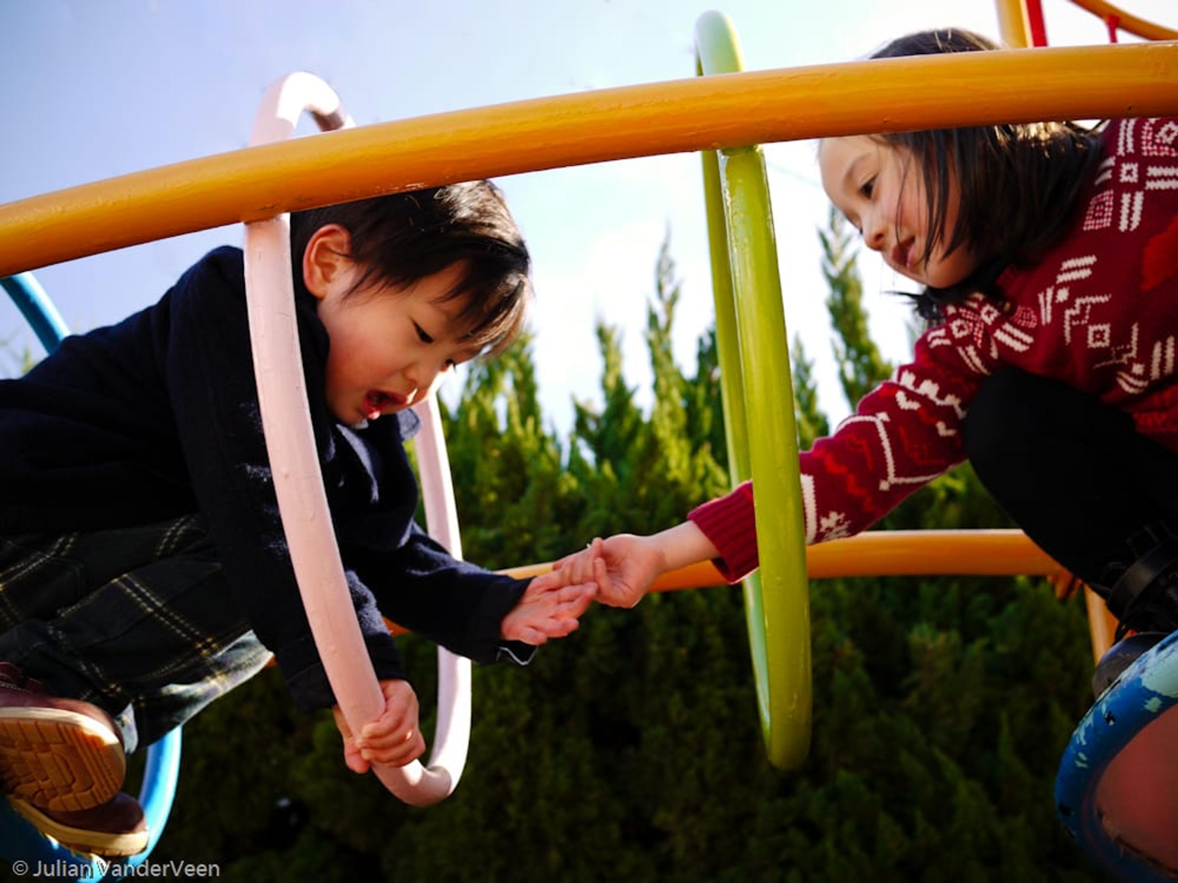Kids on a playground