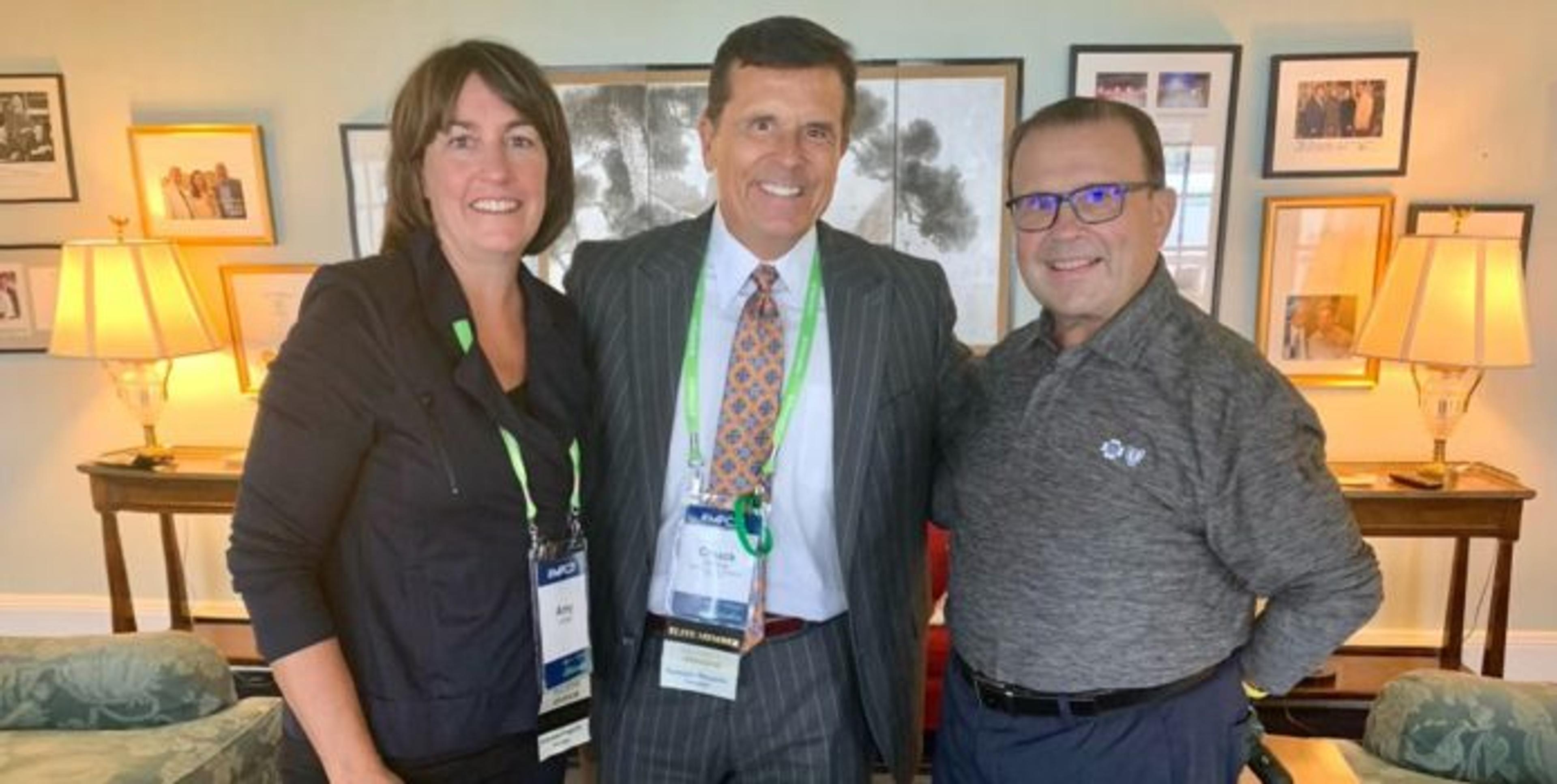 Dan Loepp and Amy Loepp with Chuck Gaidica