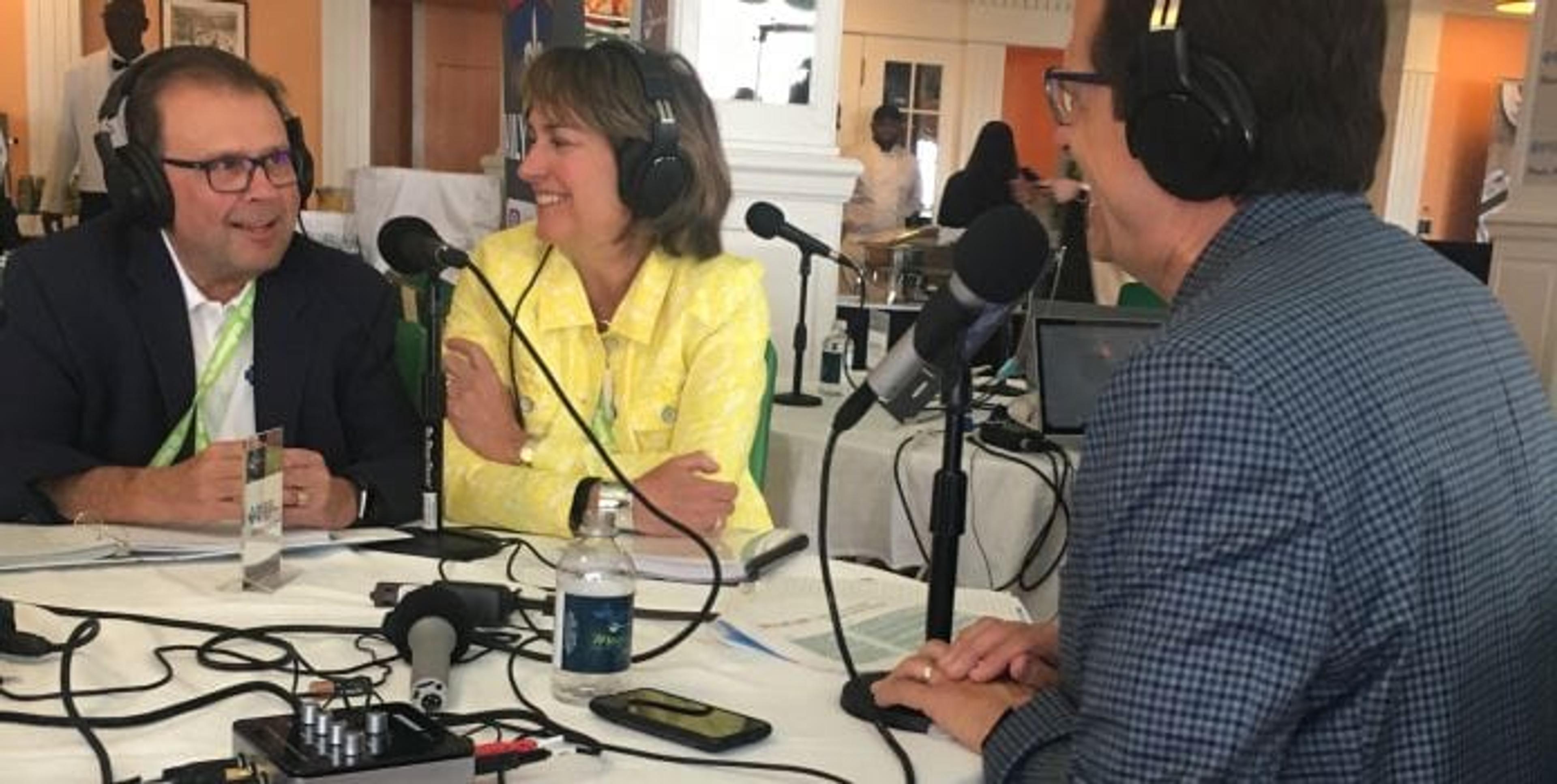 Mackinac Policy Conference - Dan and Amy Loepp with Chuck Gaidica