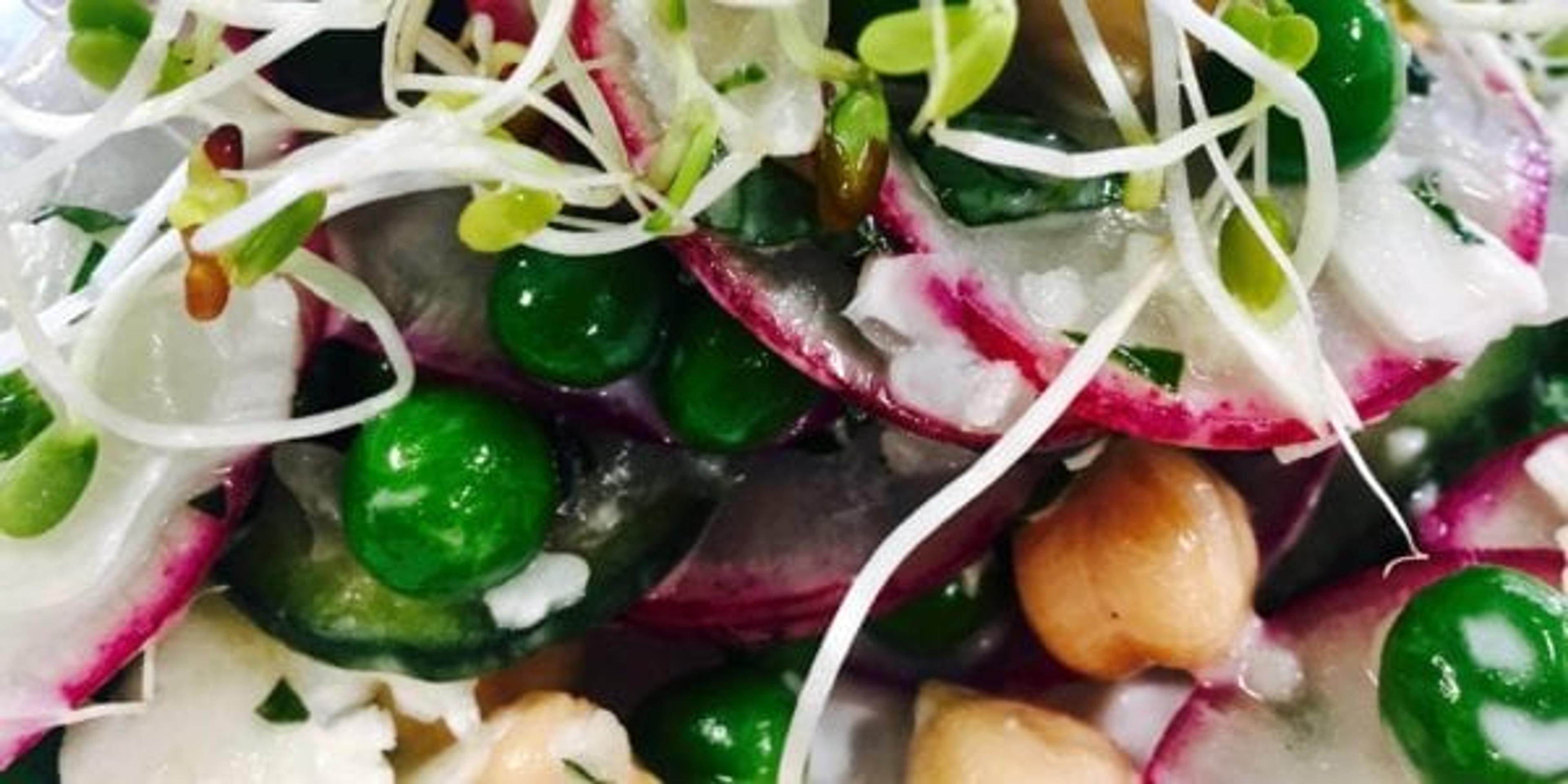 Shaved Cauliflower and Pea Salad 2