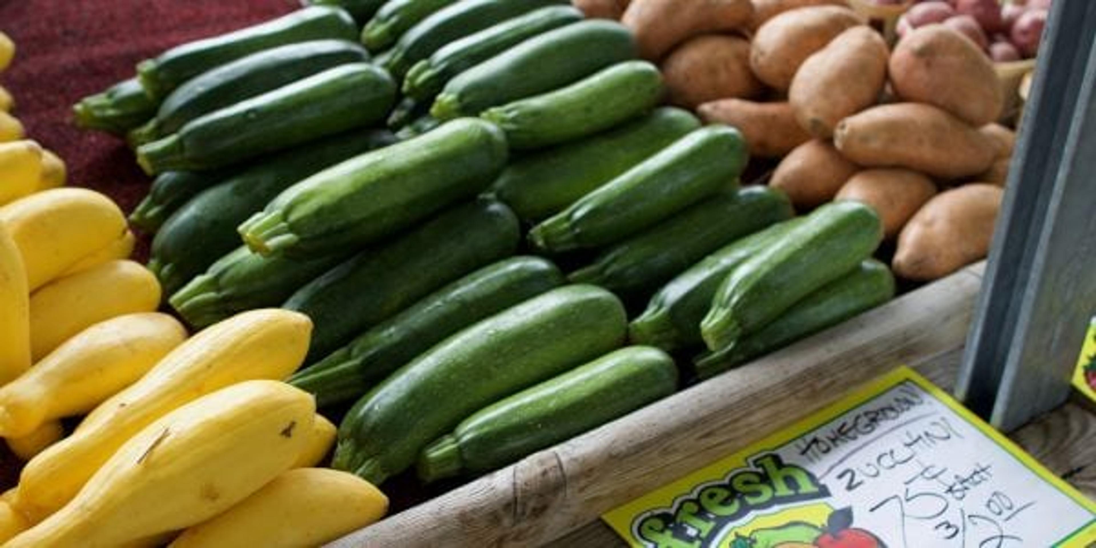 Farmers market vegetables