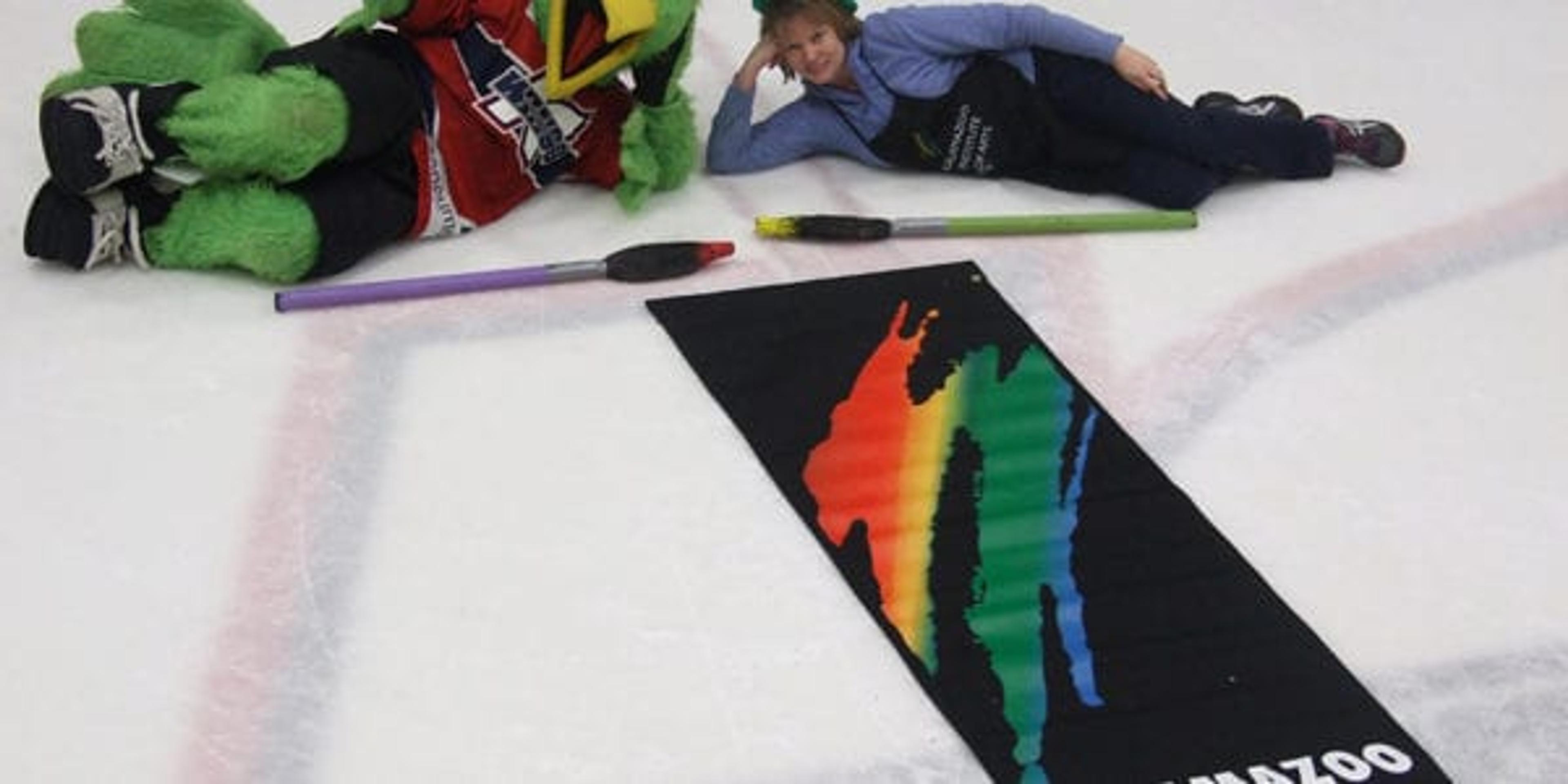 kids paint the ice kalamazoo