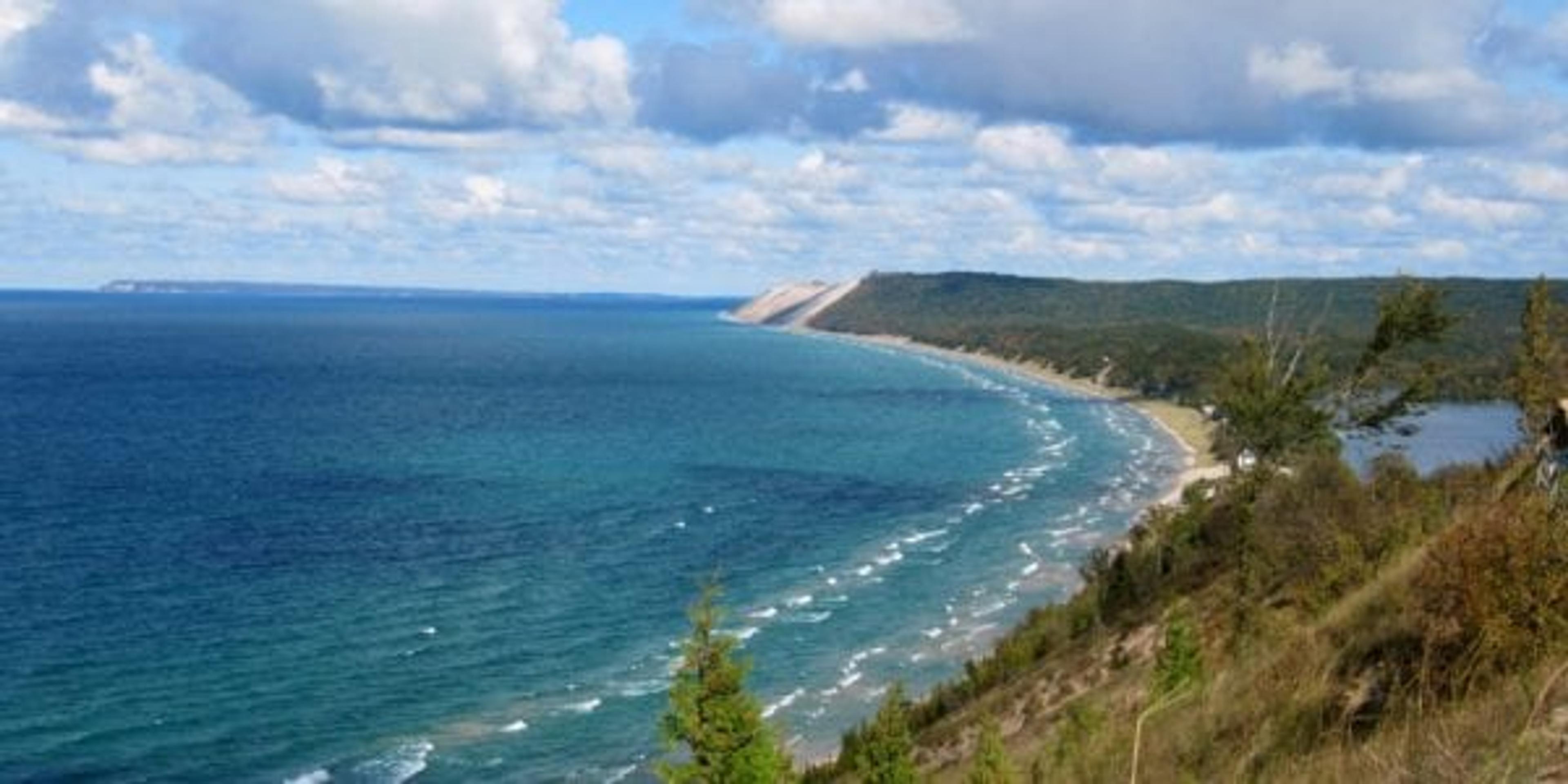 Sleeping Bear Dunes and Lake Michigan