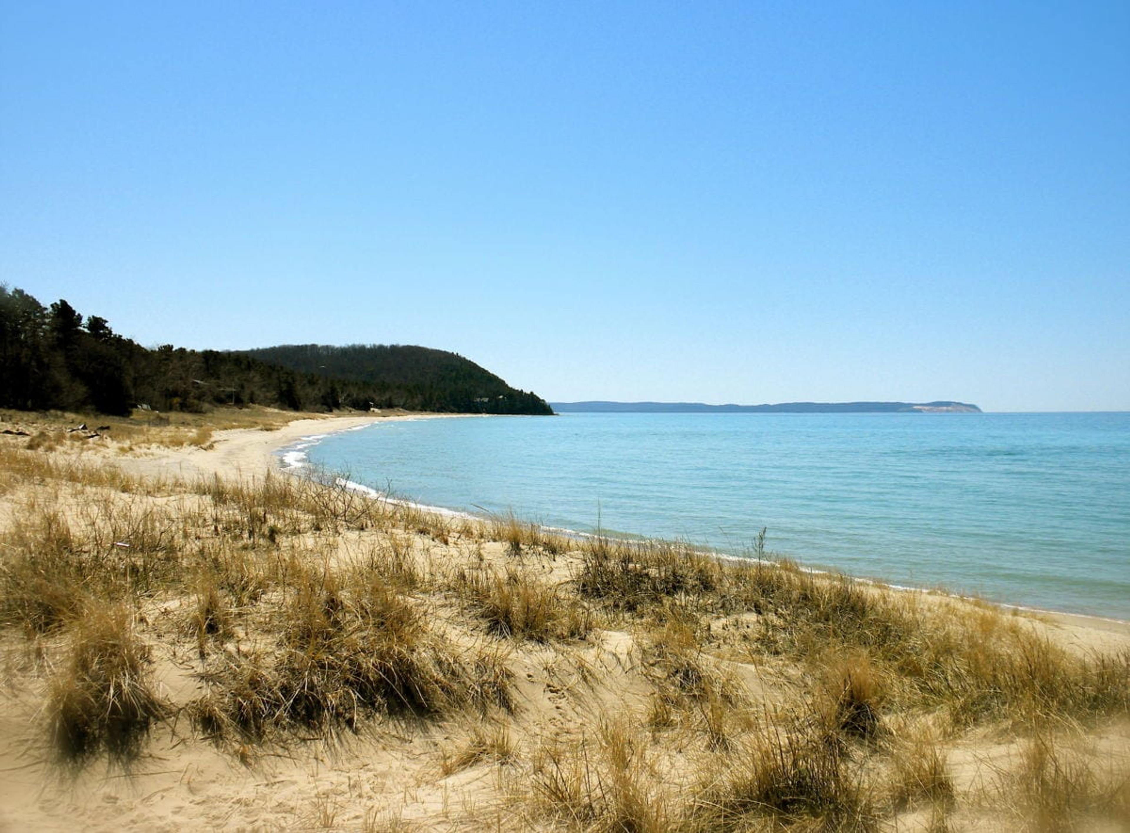 Van's beach near Fishtown on a warm summers day.