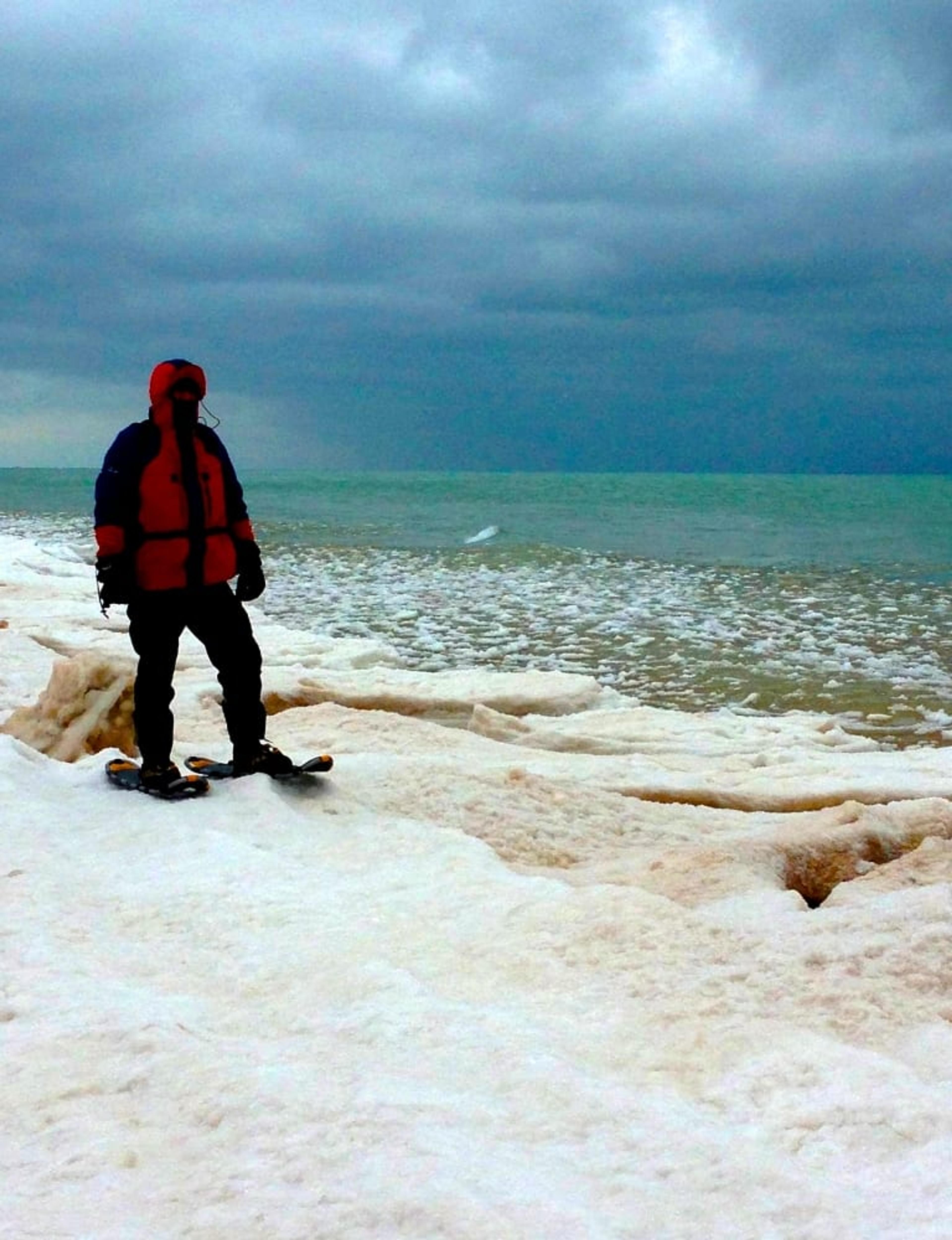 Chris VanWyck on a snowshoe hike last winter.