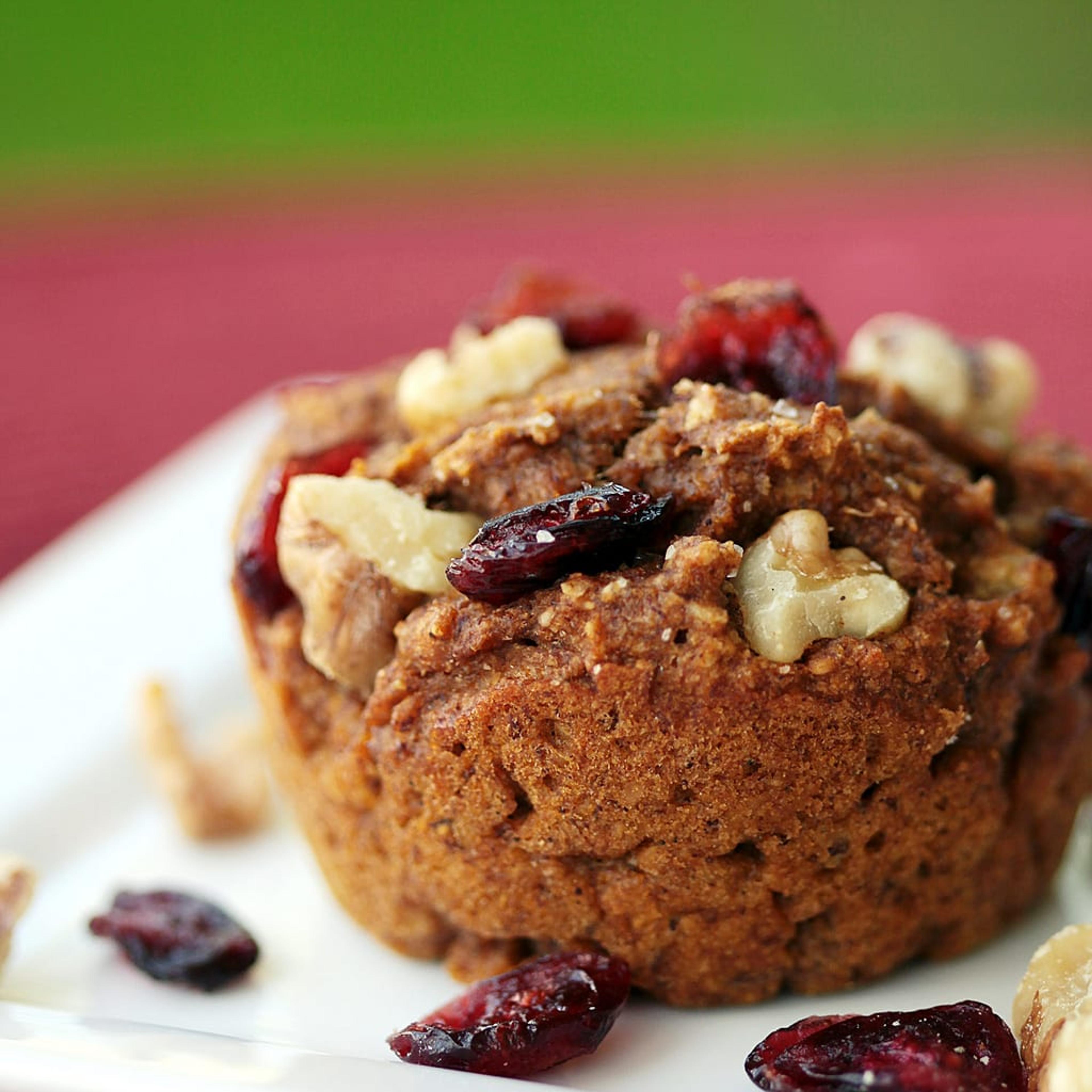 pumpkin cranberry muffin
