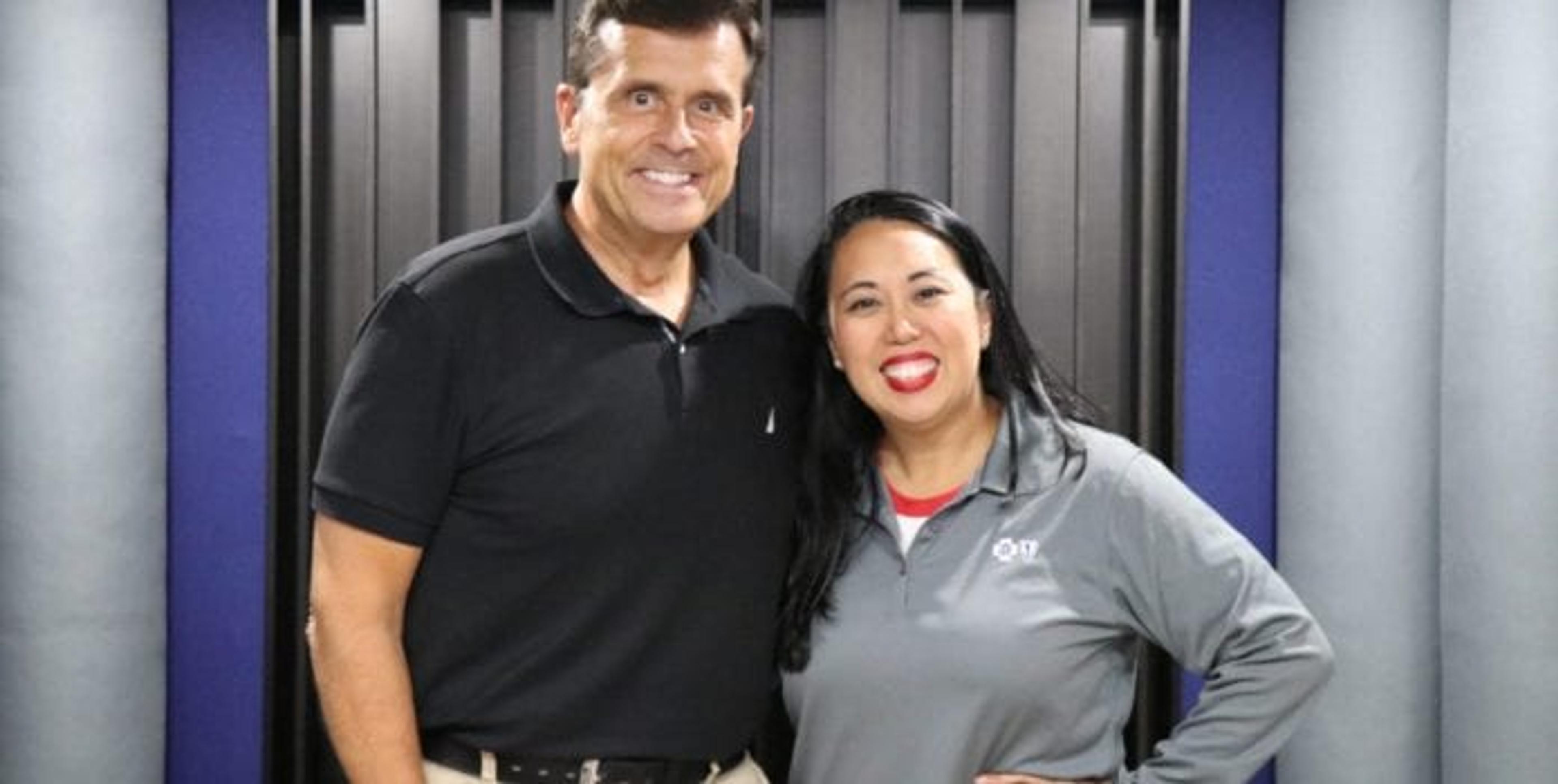 Chuck Gaidica with Grace Derocha