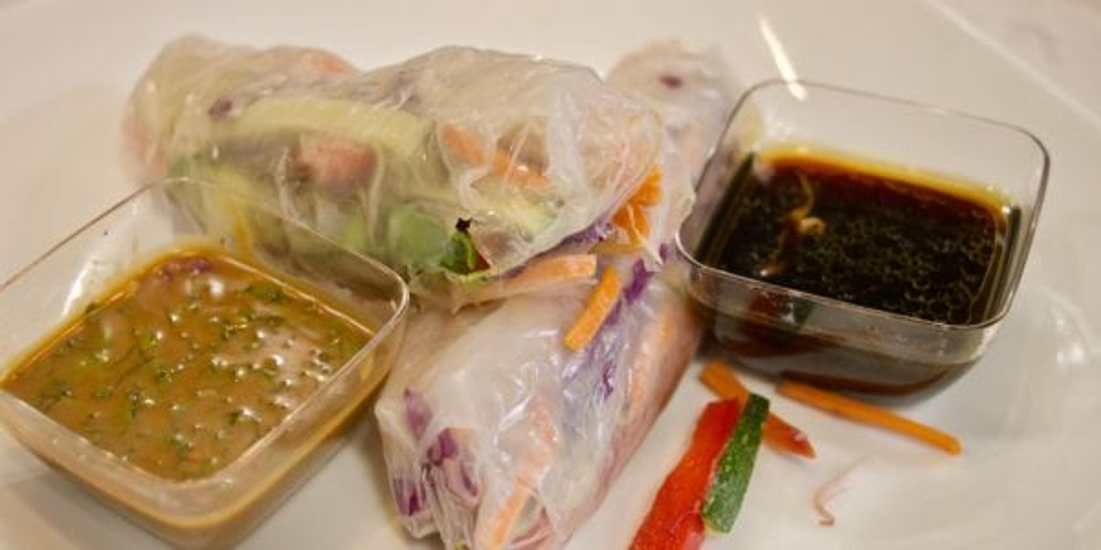 rainbow veggie rolls