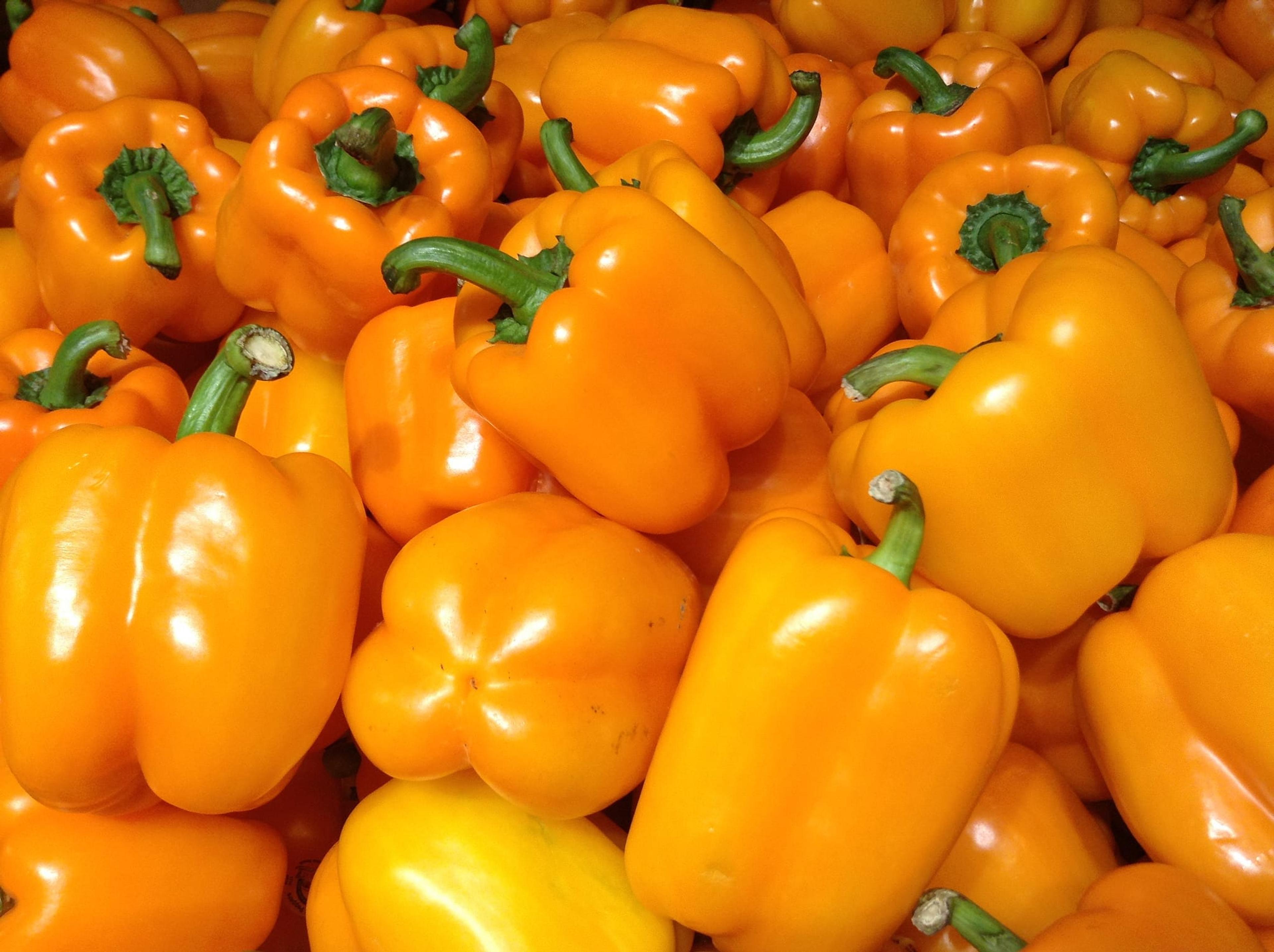 Image of orange bell peppers