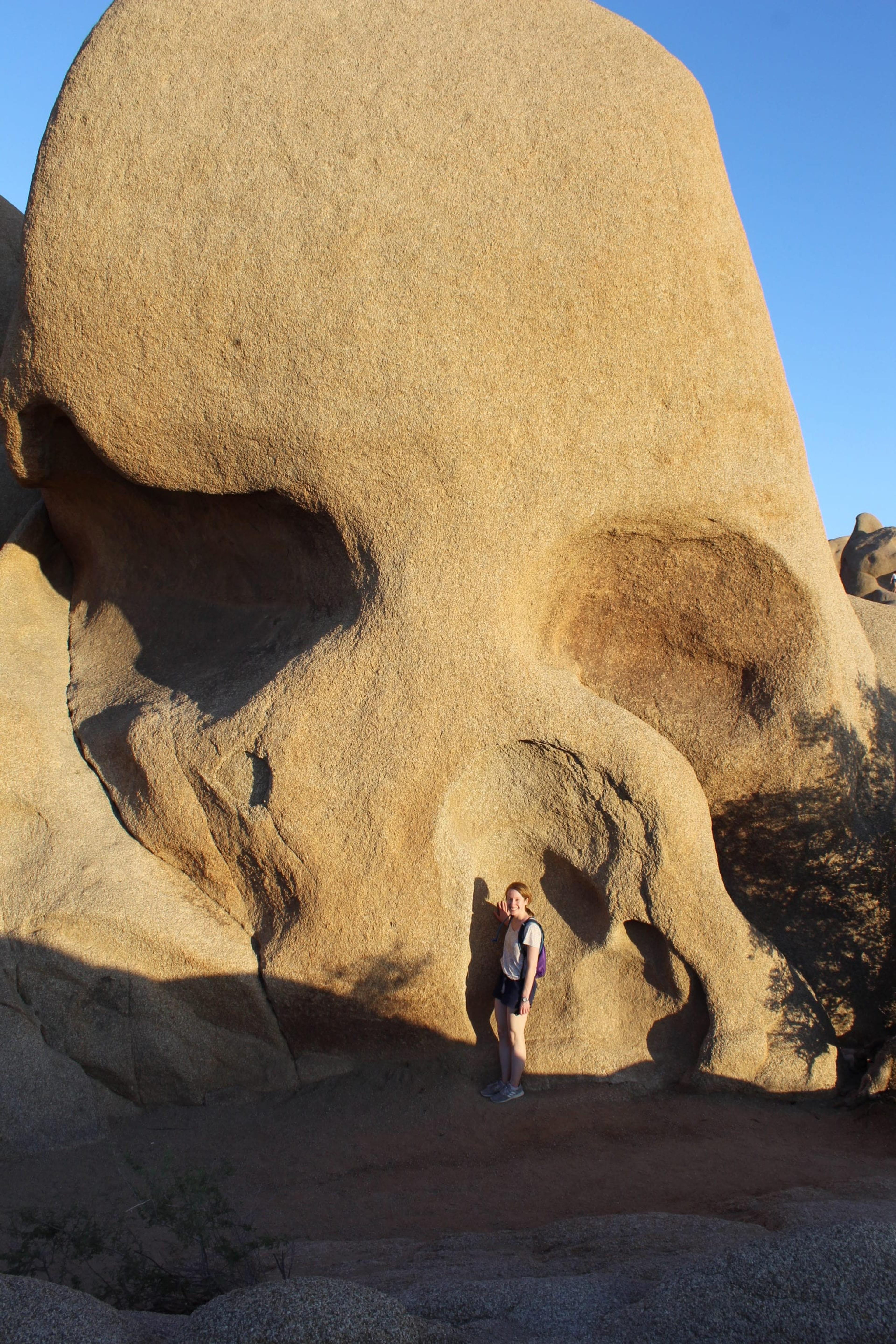 Image of the author in front of Skull Rock