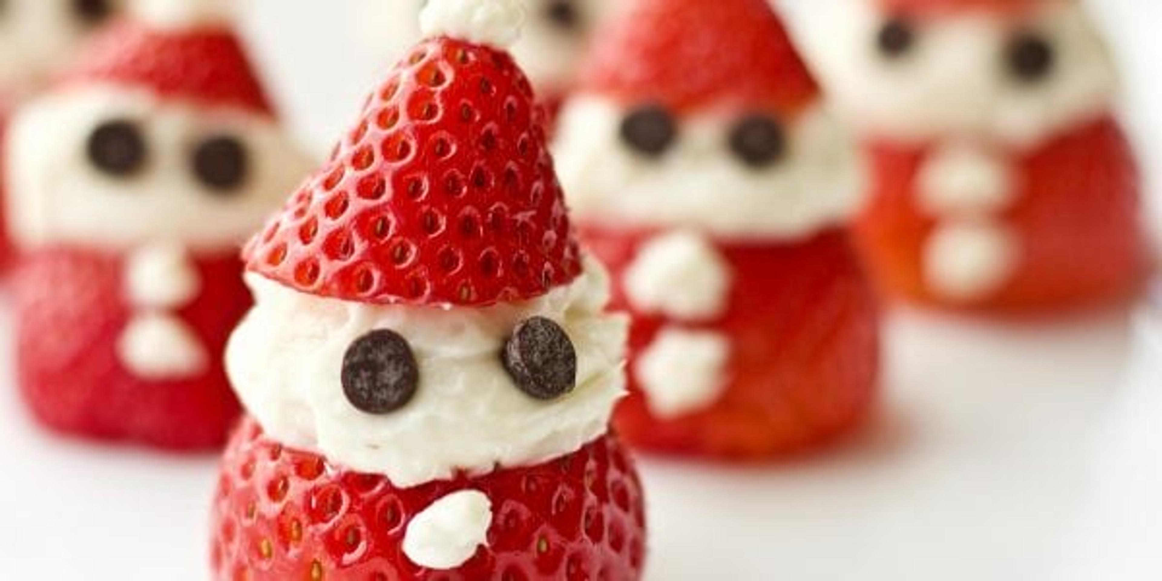 Strawberry Cheesecake Santas