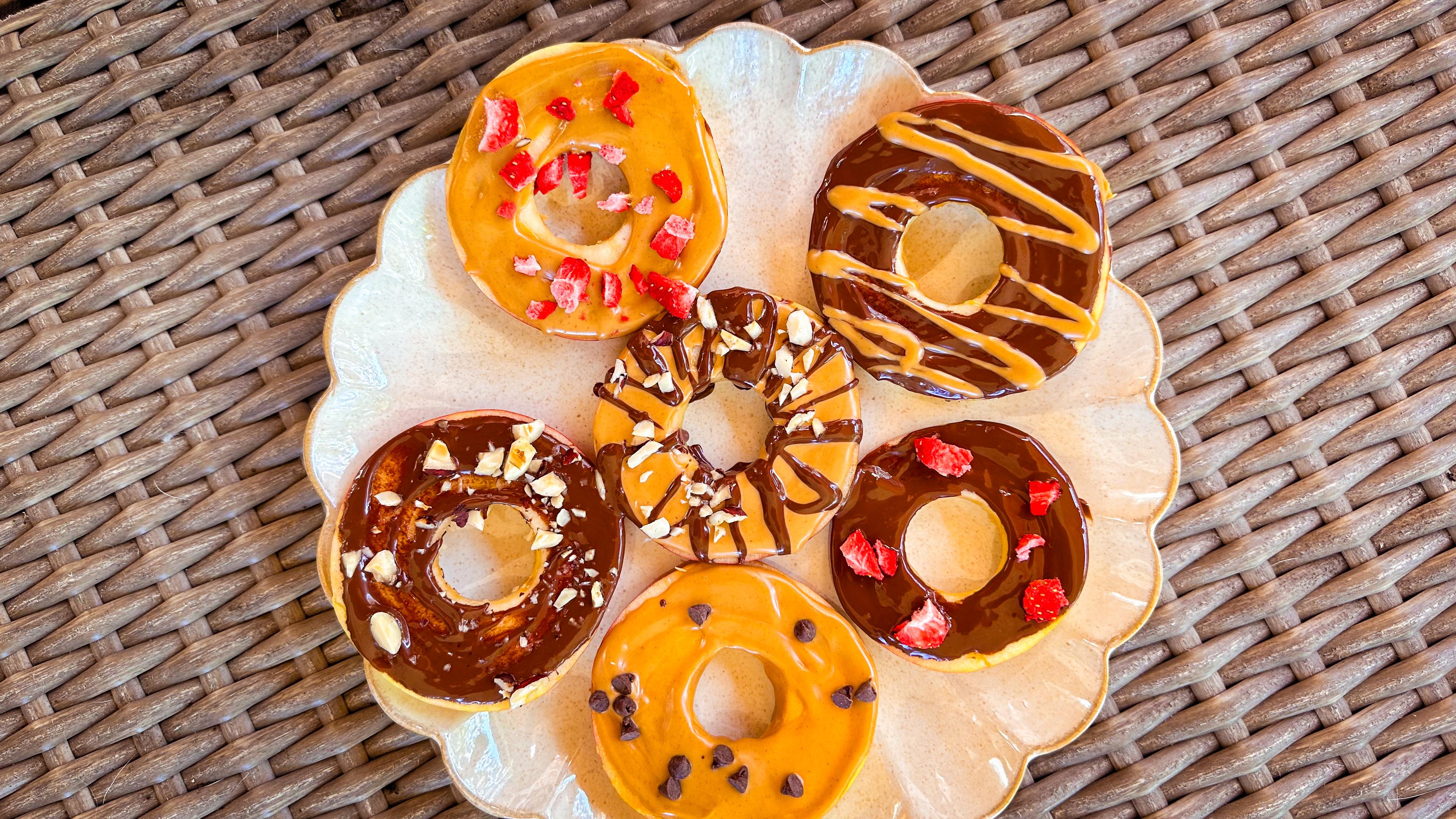 Drizzled Apple “Donut” Snacks