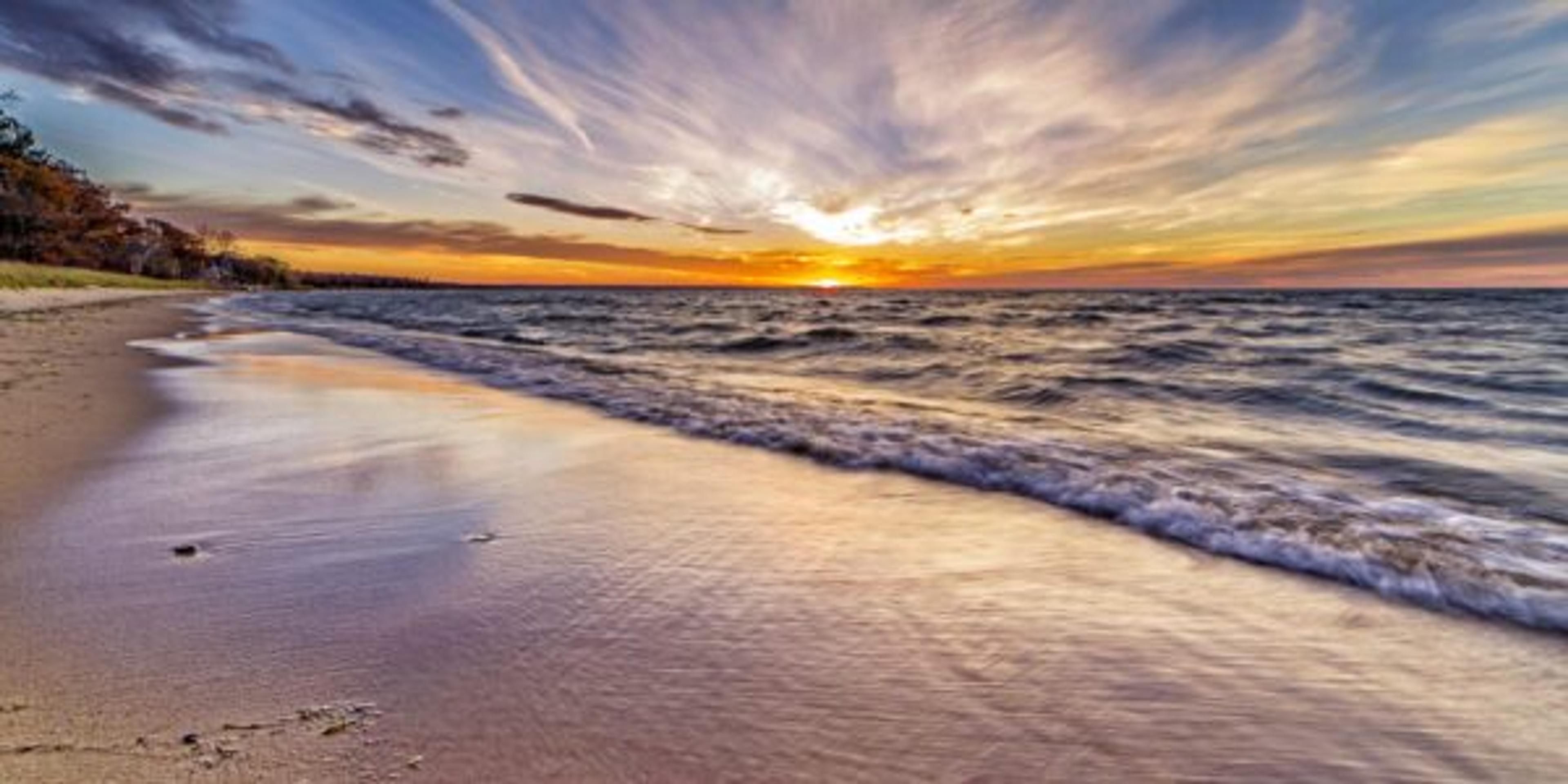 Sunset on the beach