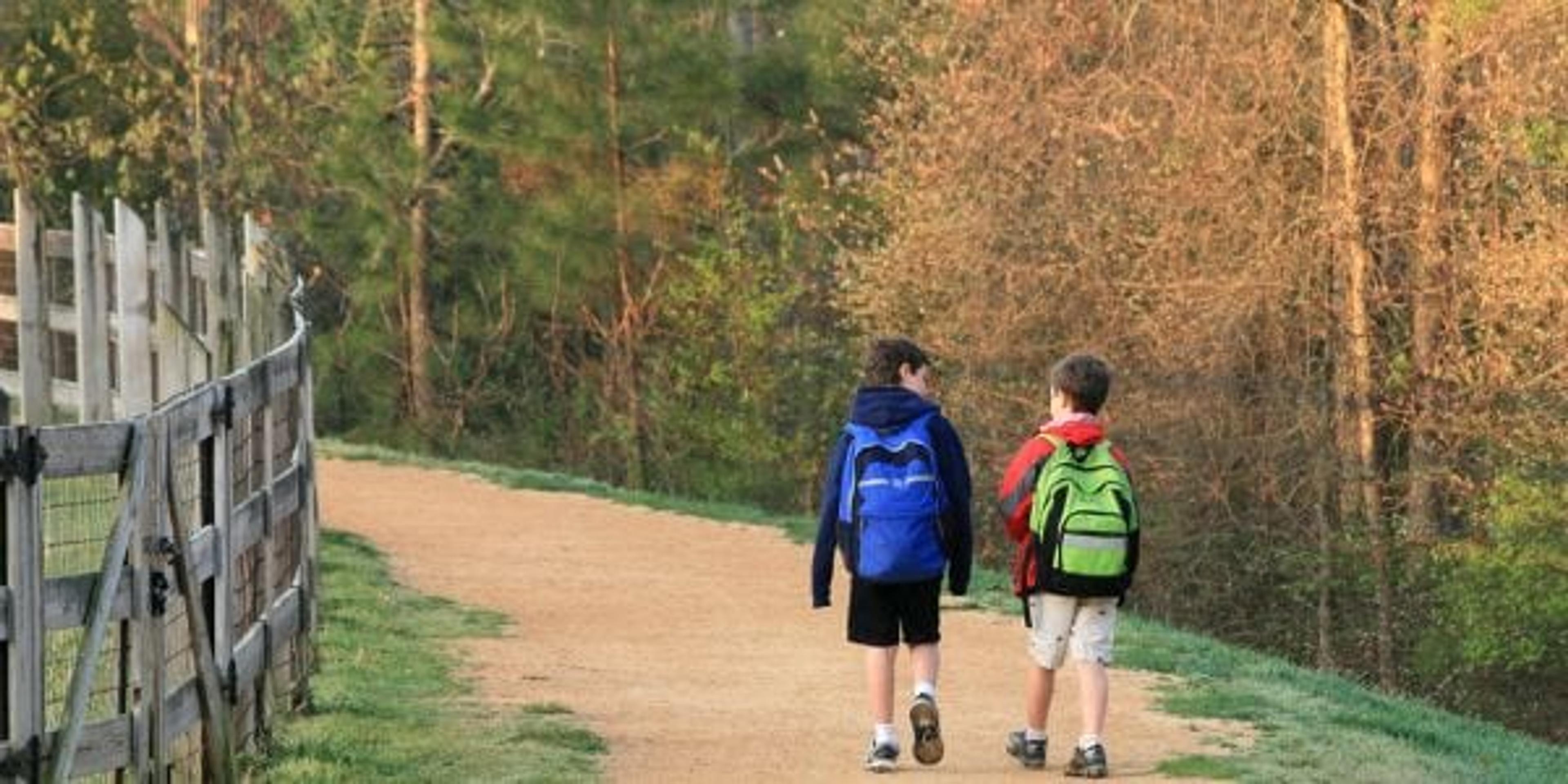 kids walking