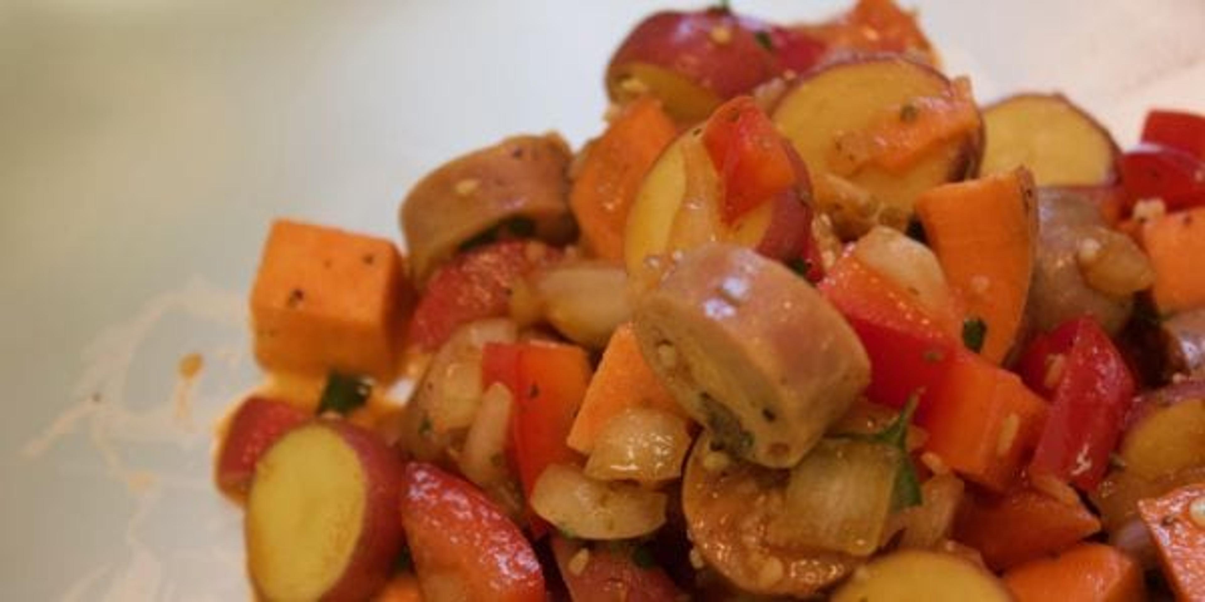 Chicken Sausage and Potato Foil Pack