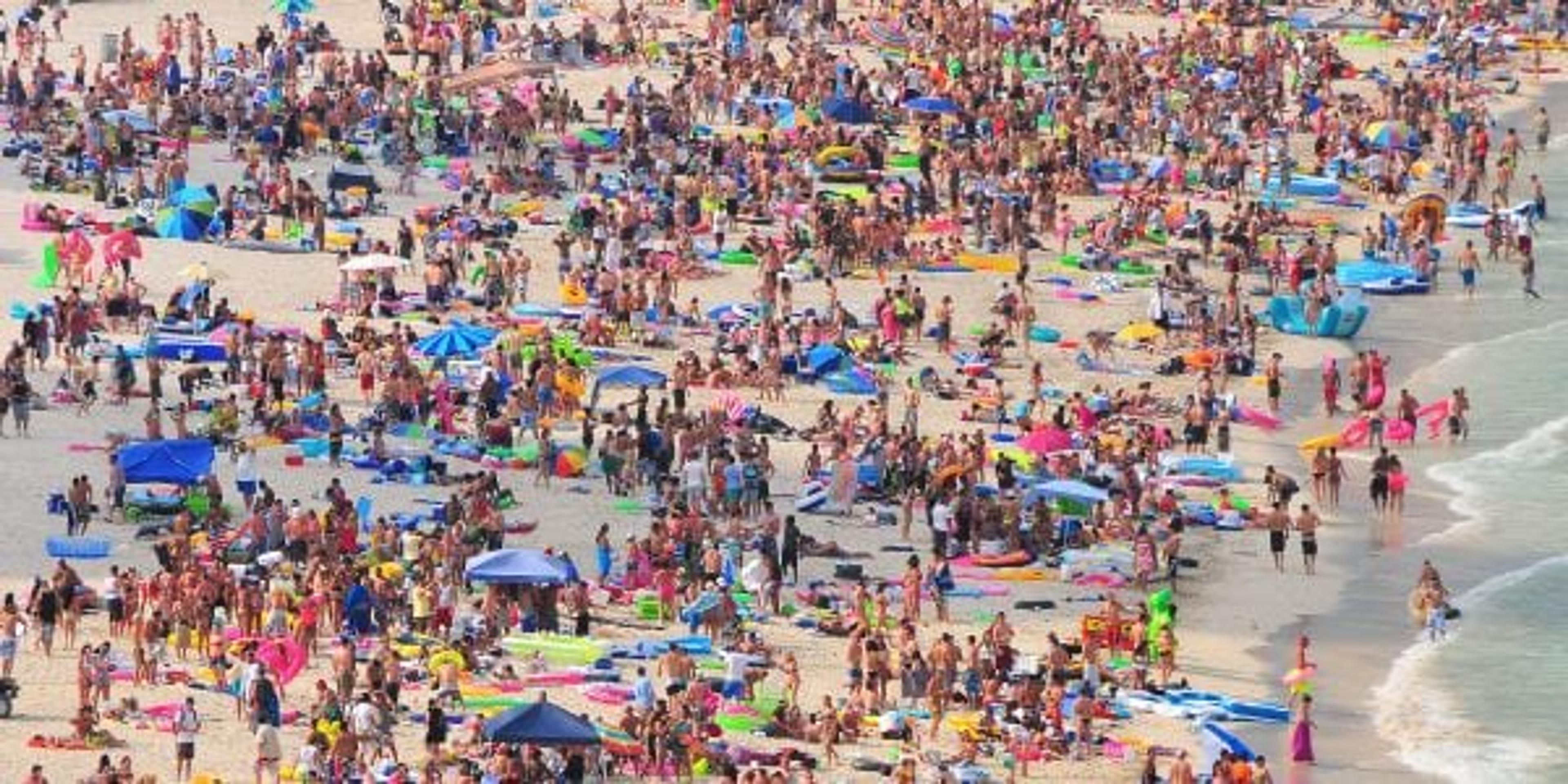 Crowded Beach