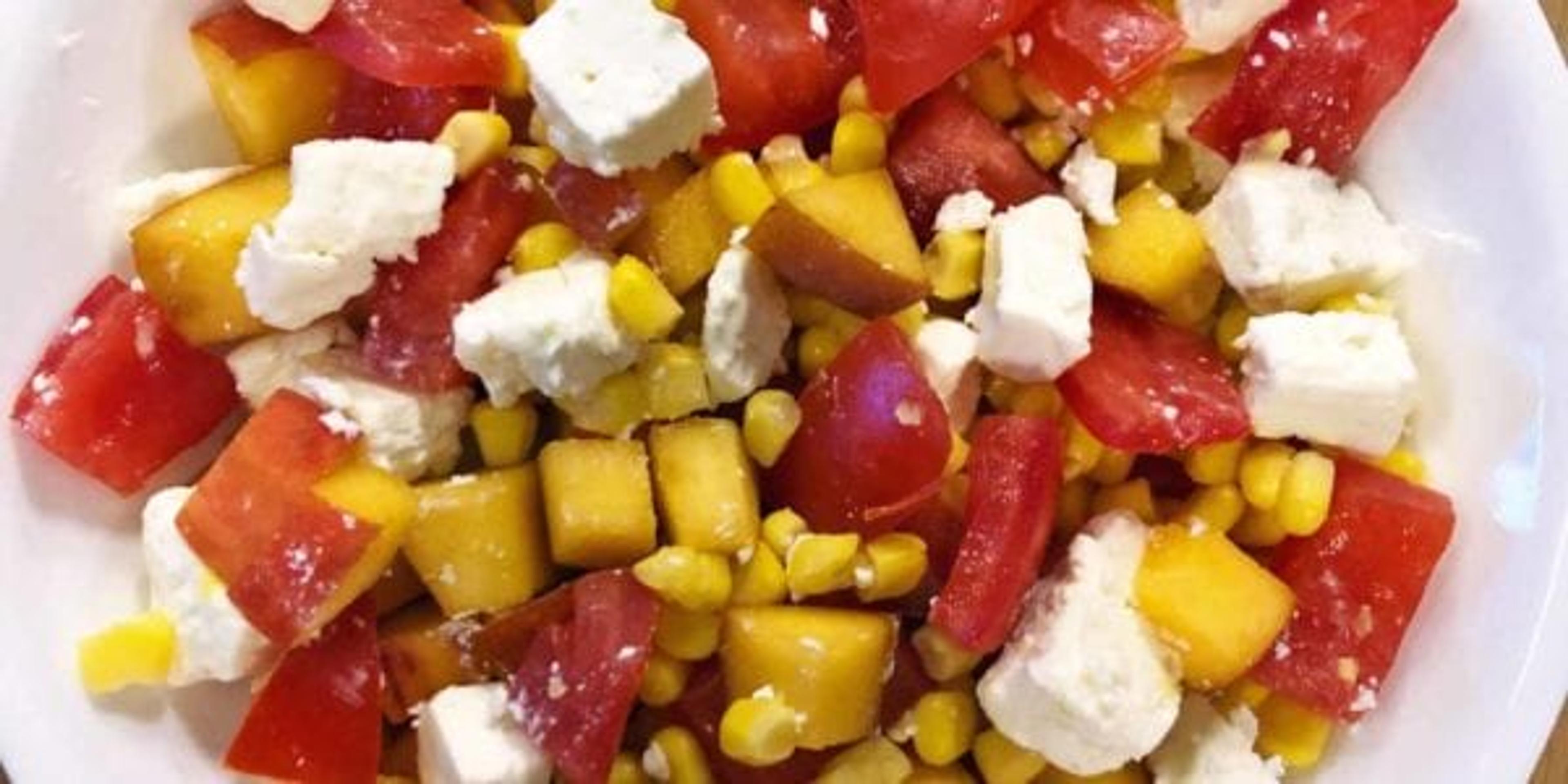 Corn & Peach Salad