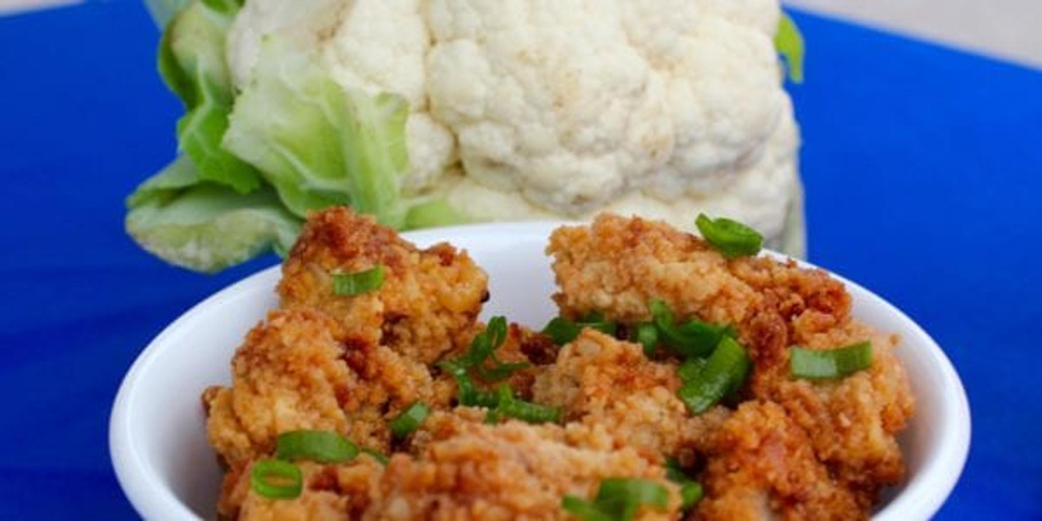 Honey Garlic Cauliflower Bites with Homemade Ranch Dressing