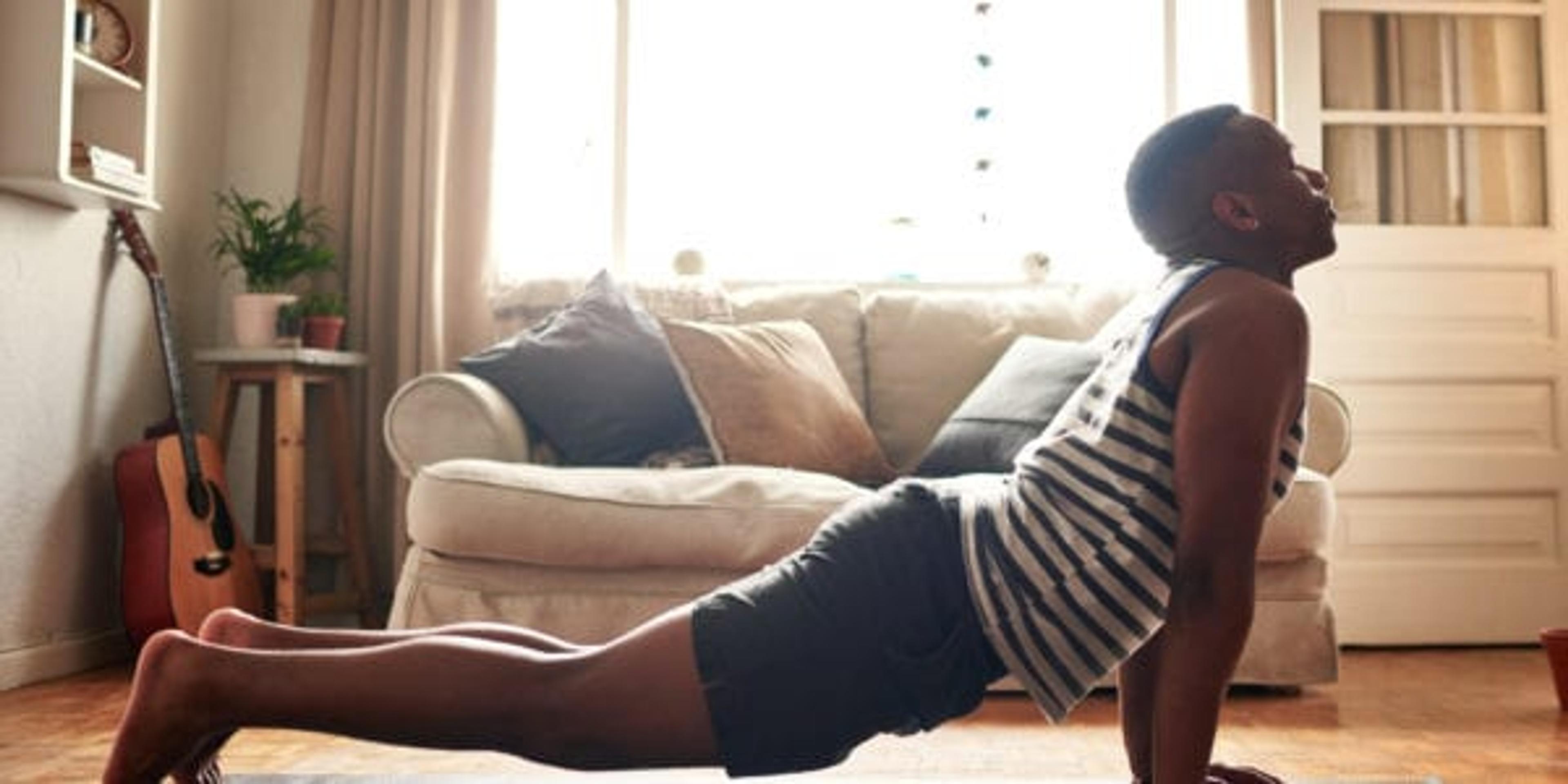 Man doing yoga