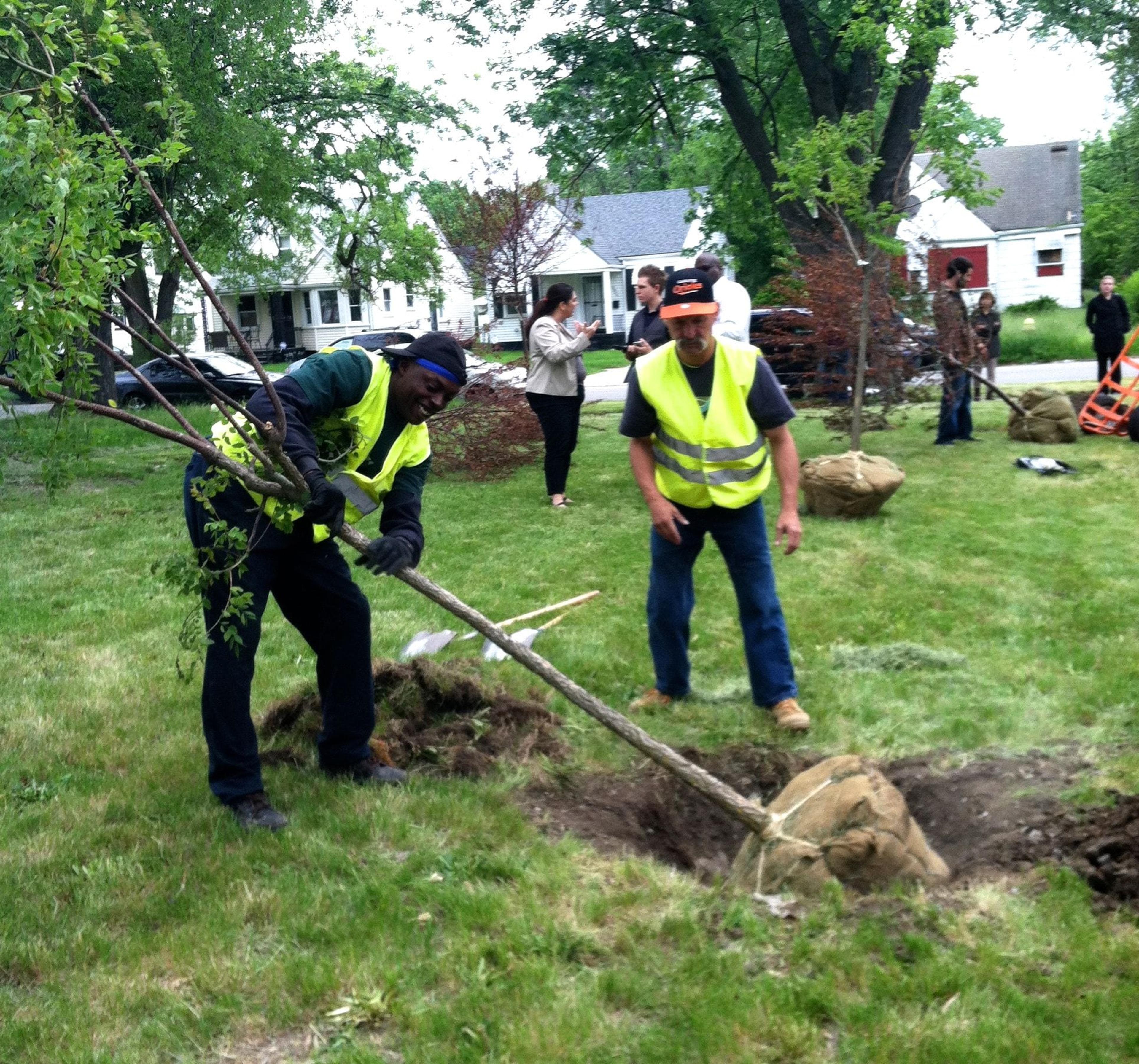 Greening of Detroit planting