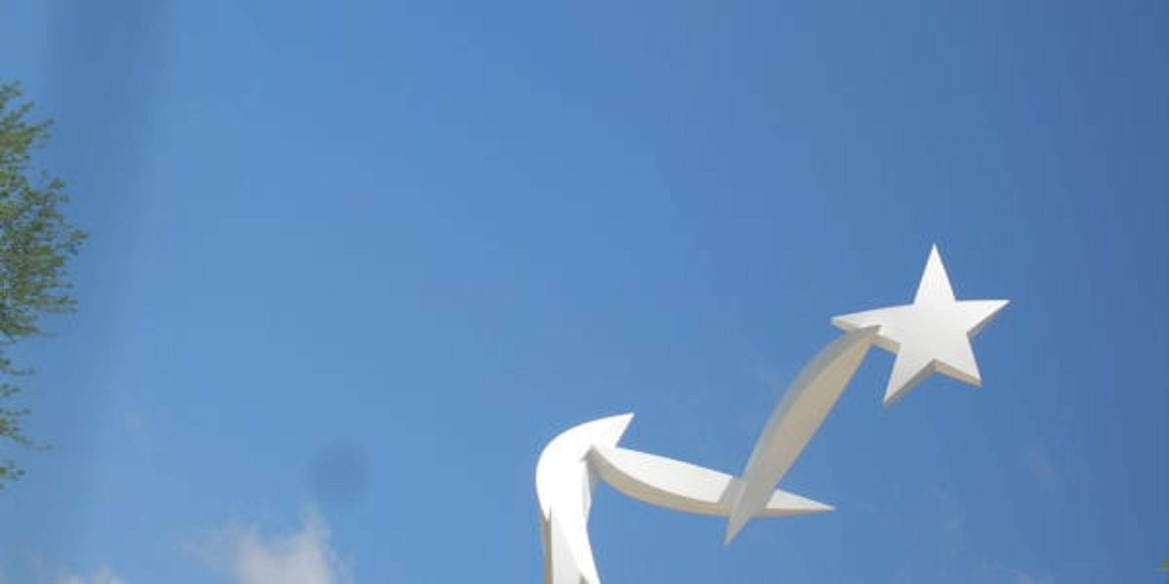 image of star sculpture on GVSU's campus