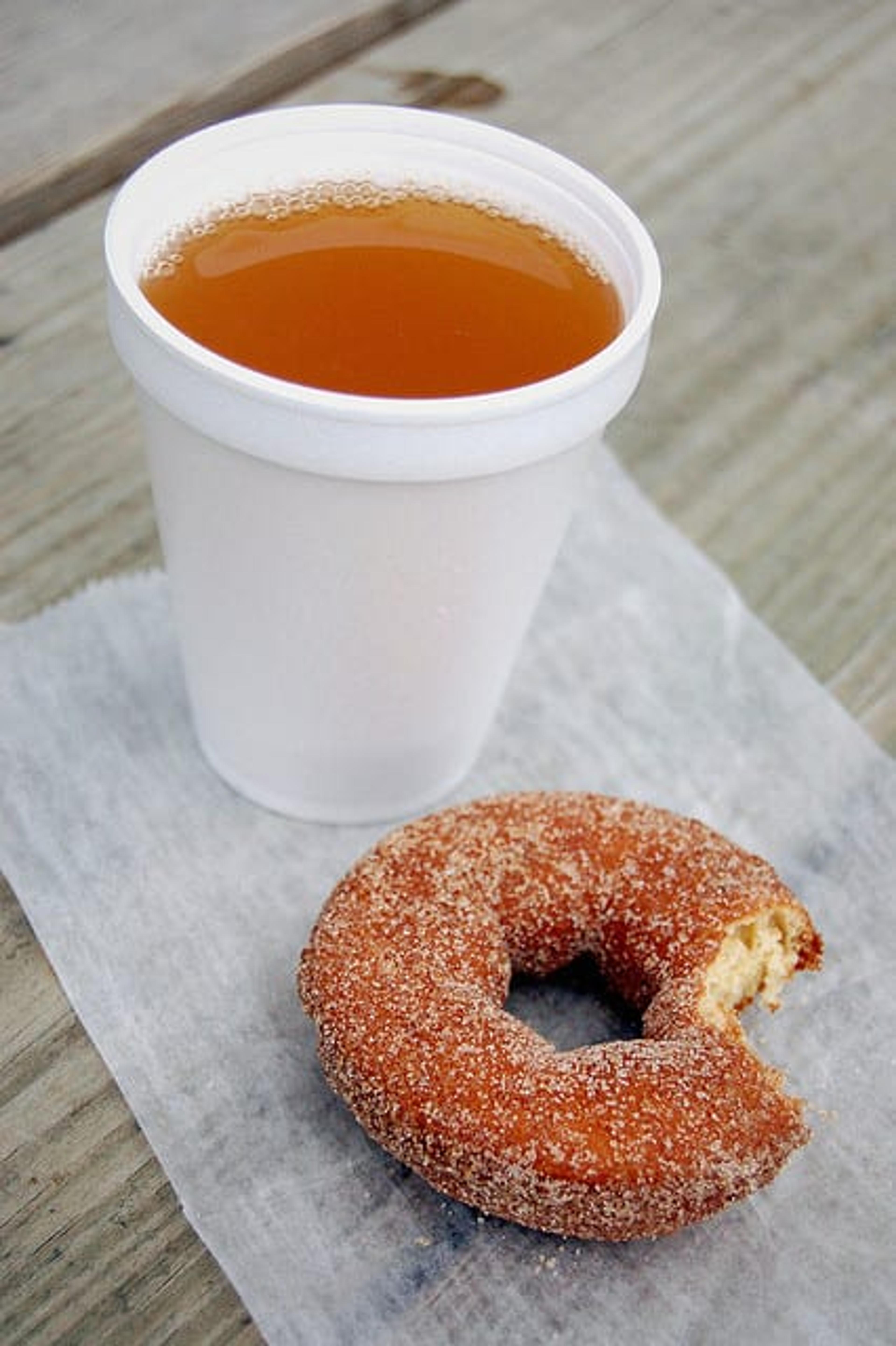 Cider and donuts