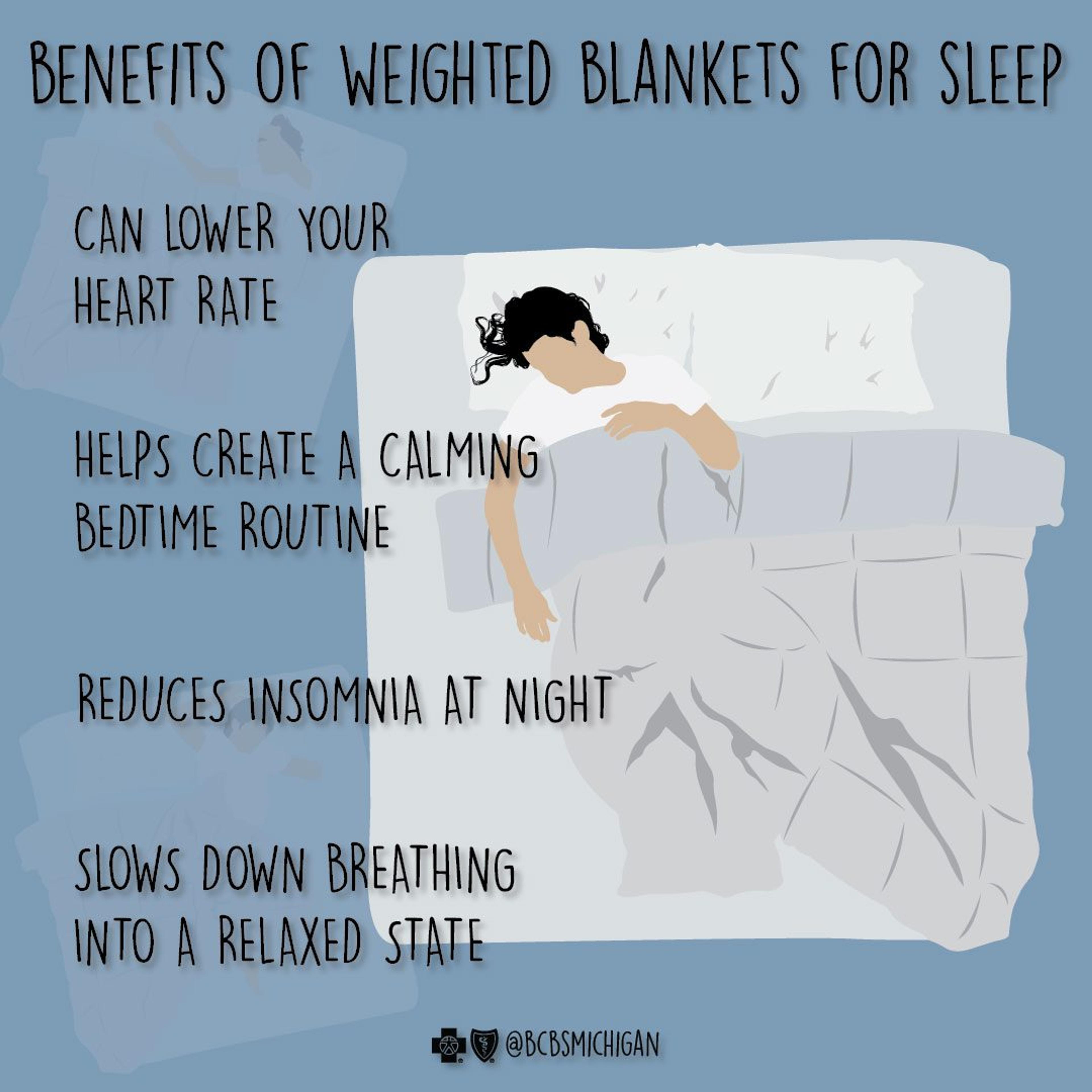 Weighted blankets for sleep