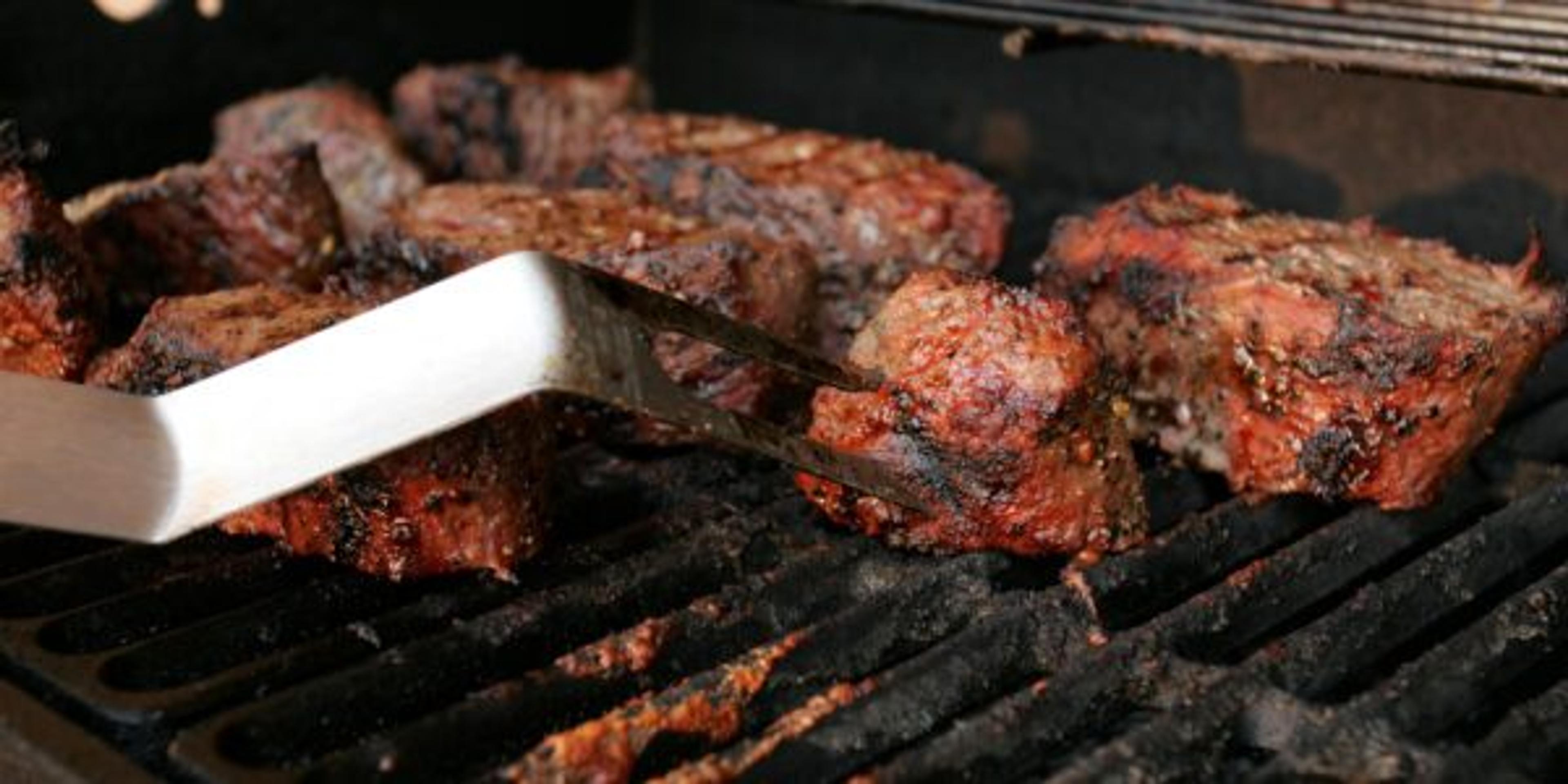 Steak on the grill