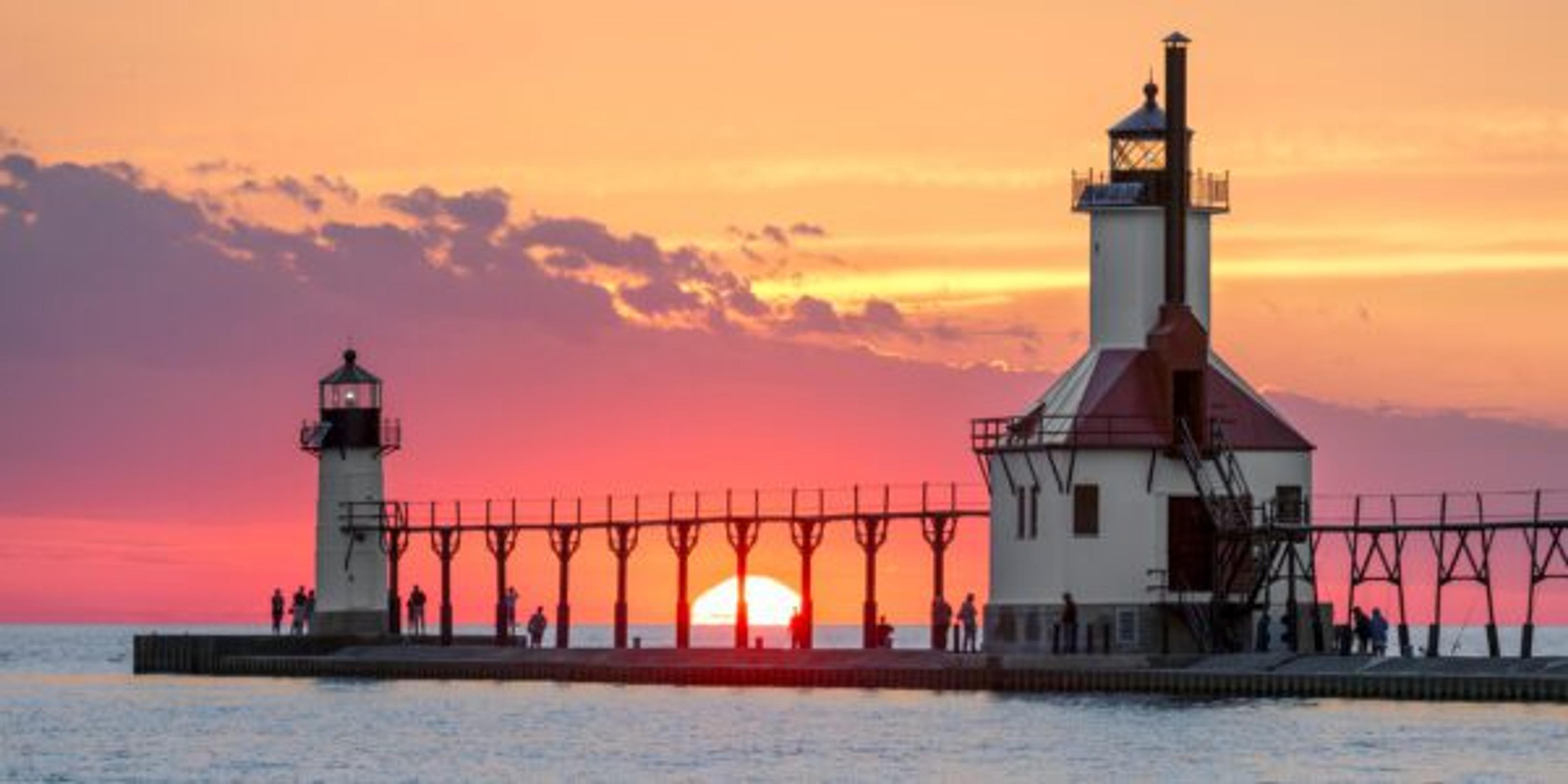 Solstice Sundown at St. Joseph Lighthouses