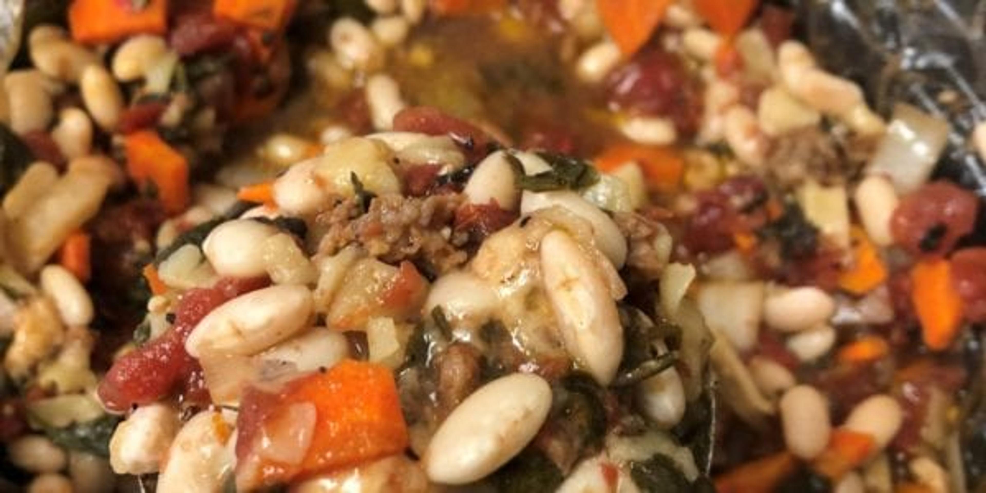 Sausage, Bean and Pasta Stew