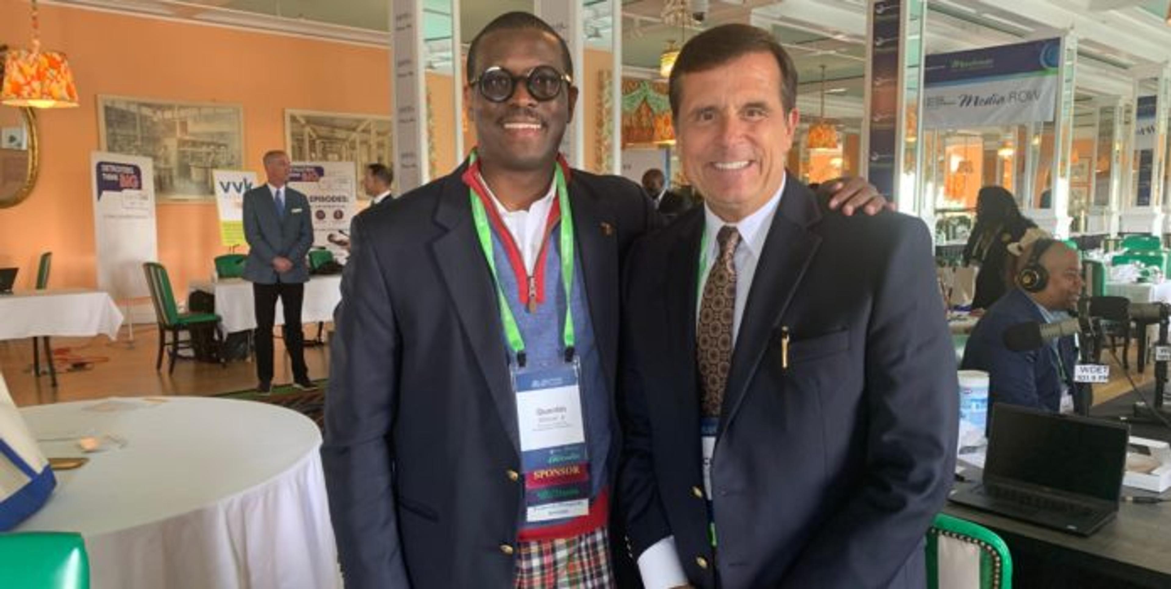 Chuck Gaidica with Quentin Messer