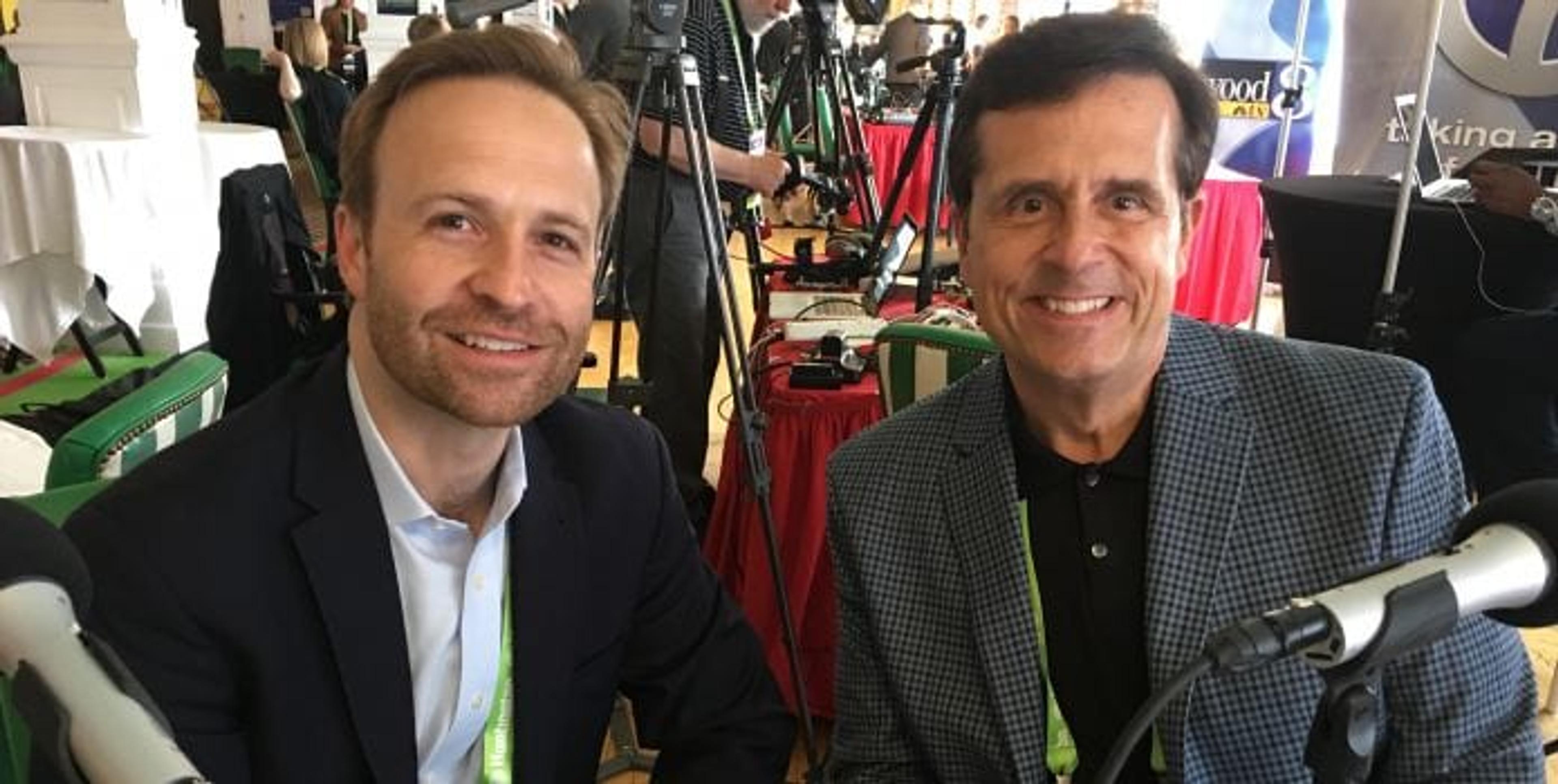 Brian Calley and Chuck Gaidica at the Mackinac Policy Conference
