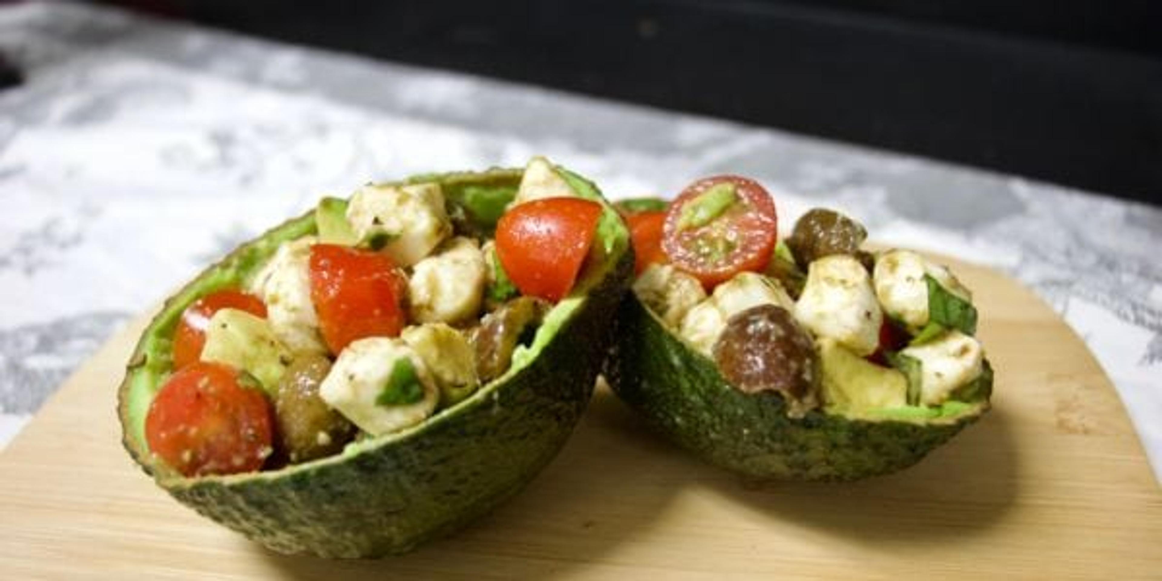 Caprese Stuffed Avocados