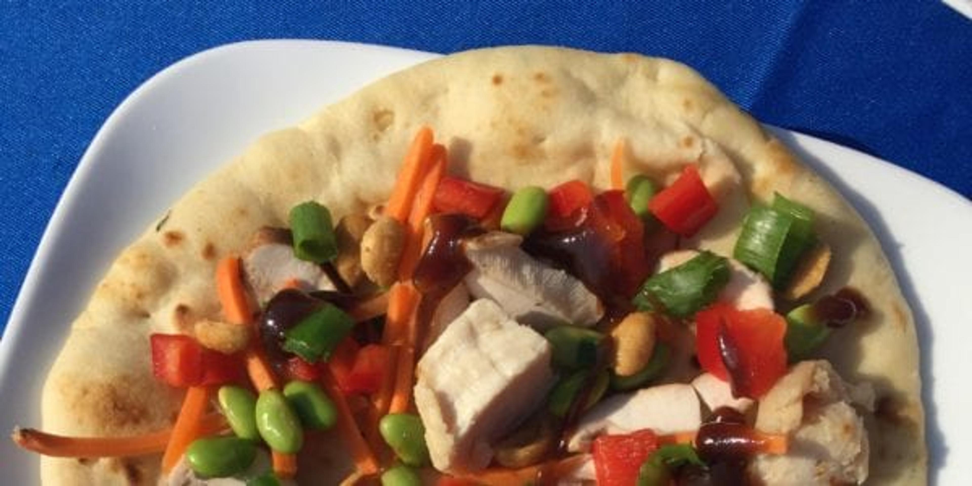 asian pizza naan bread