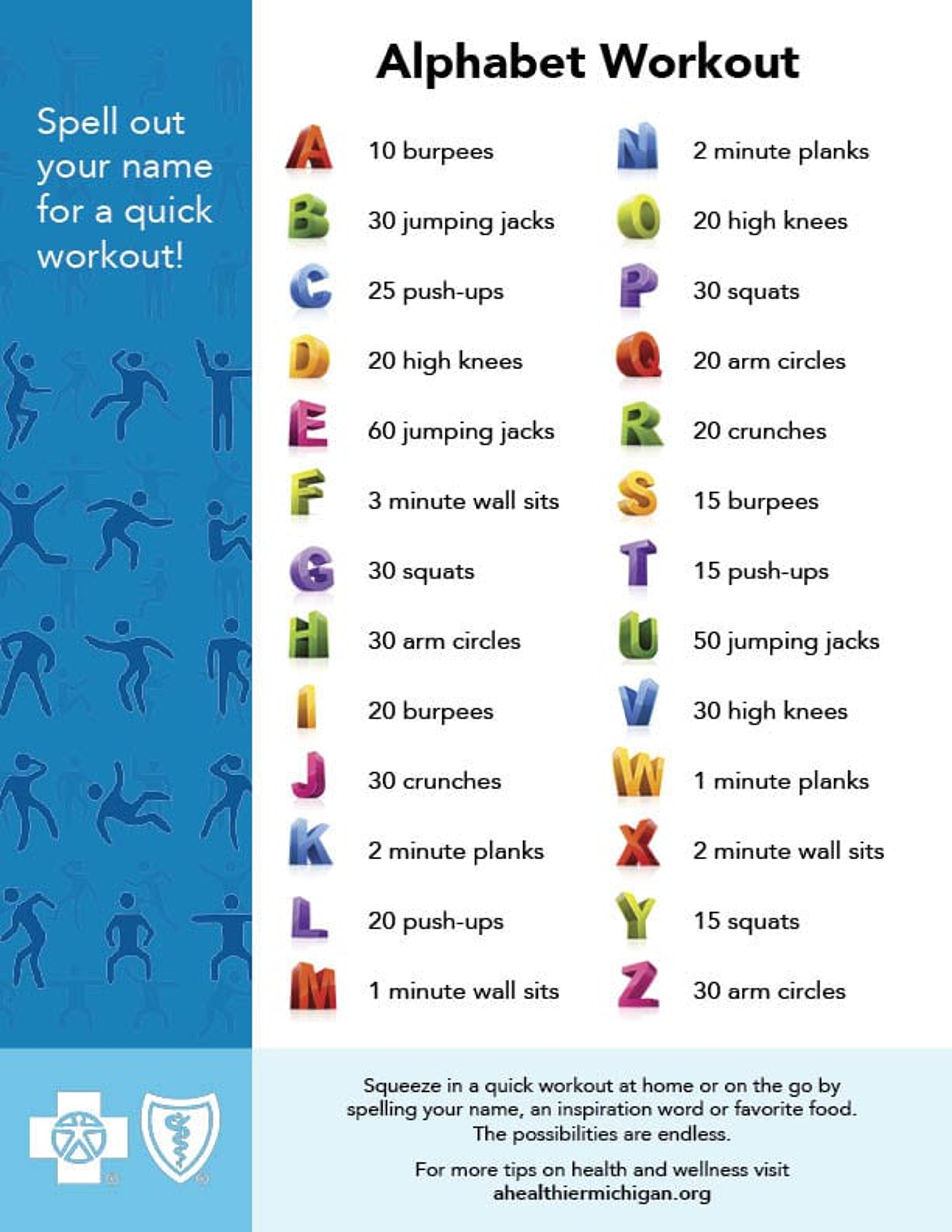 Abc's Calming Exercise Spell It Out: Try this ABC Workout