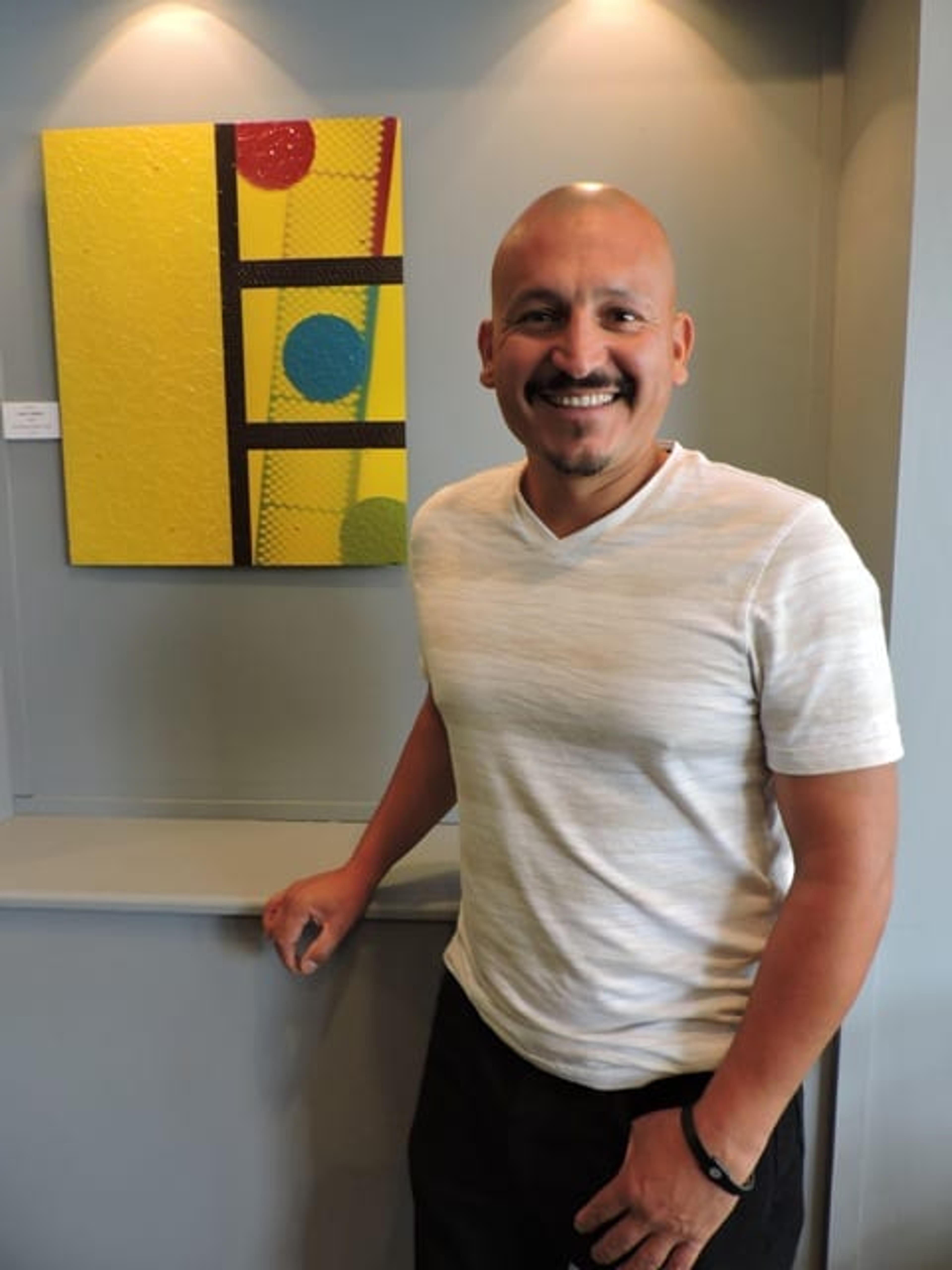 Jose Salinas at a local coffee shop.