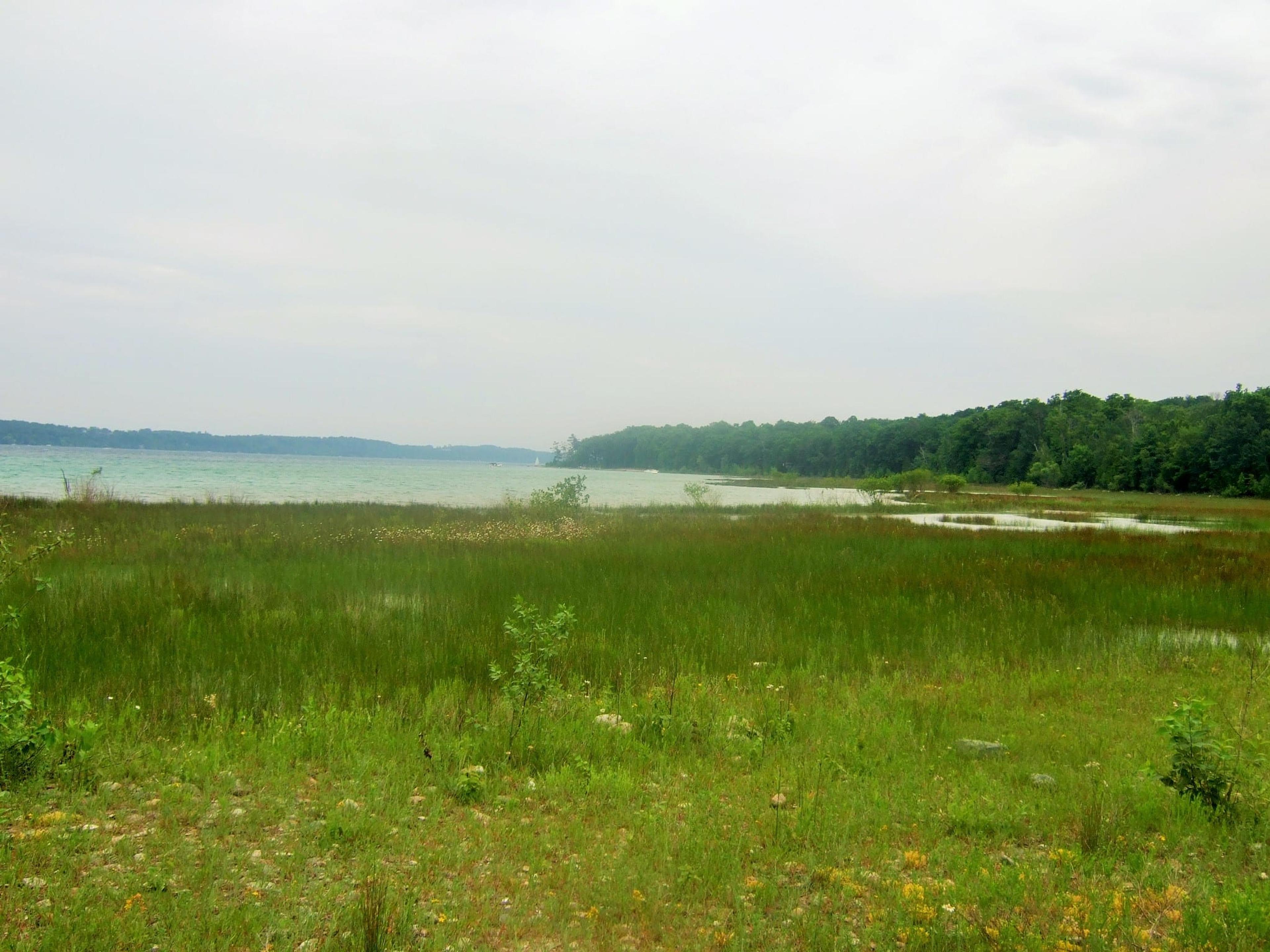 The view of Power Island from Bassett Island. 