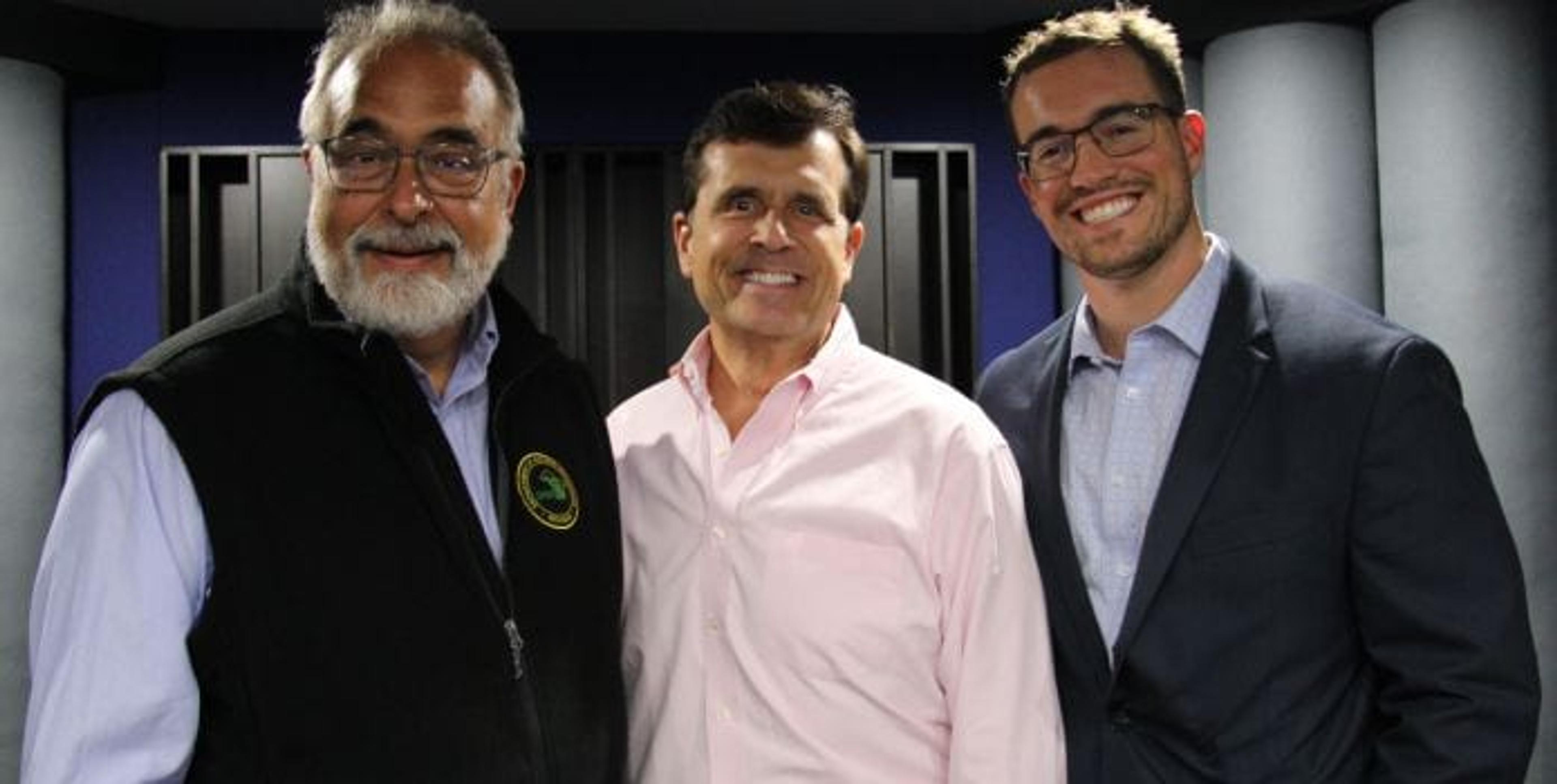 Chuck Gaidica with Paul Yauk and Dan Muncey