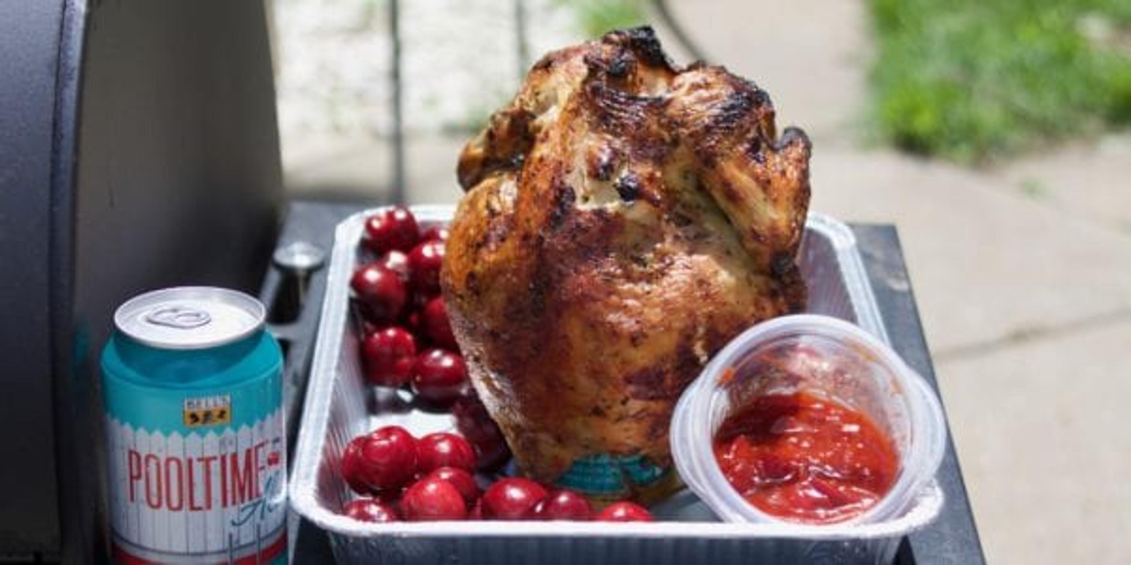 cherry beer can chicken bbq sauce