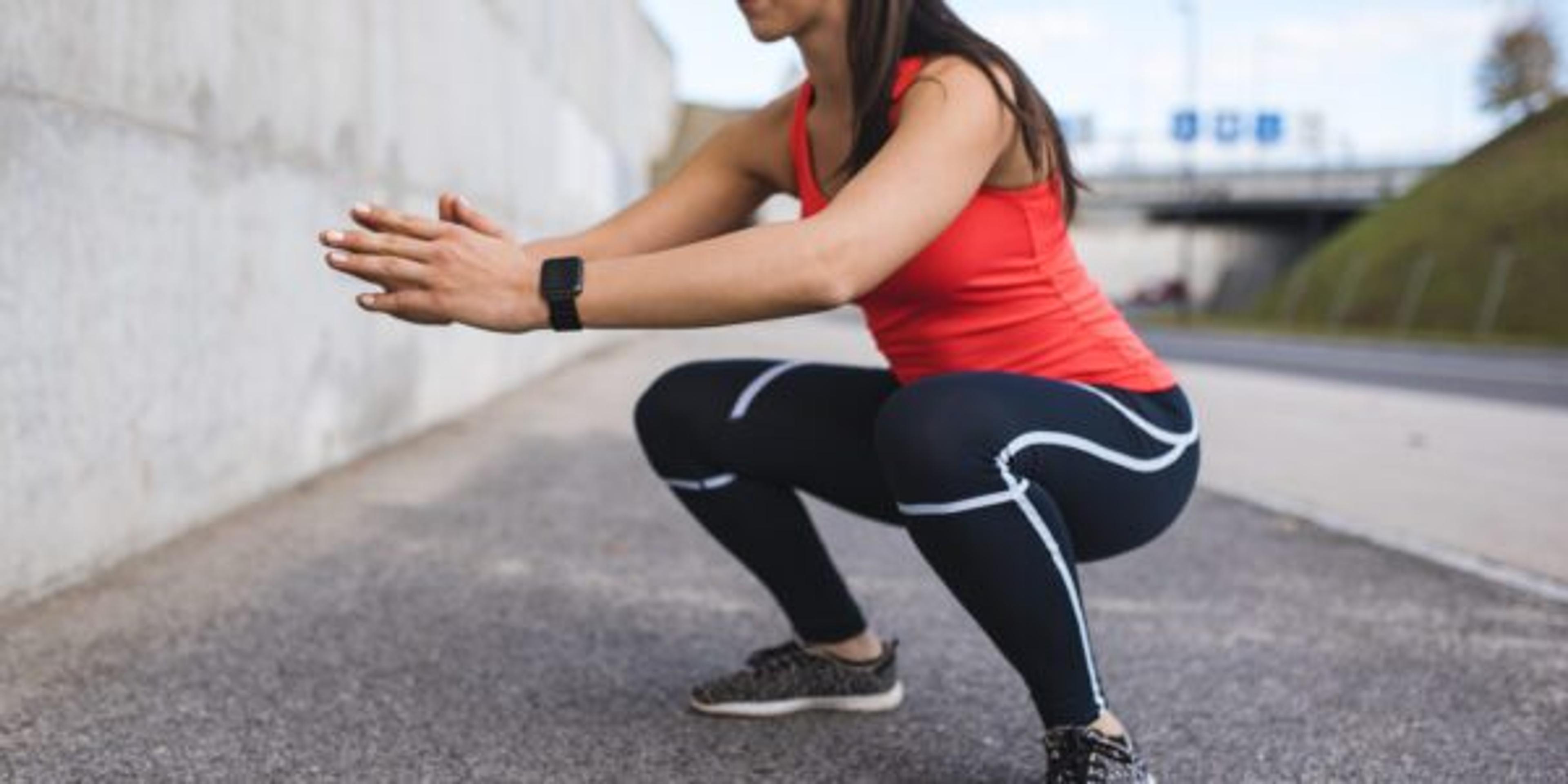 Woman doing squats