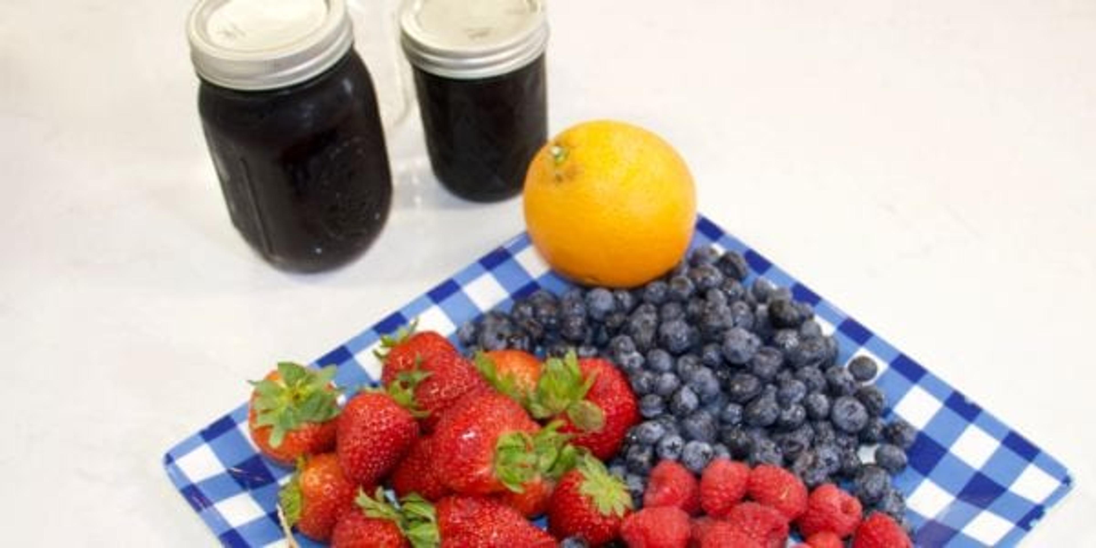 homemade blueberry jam