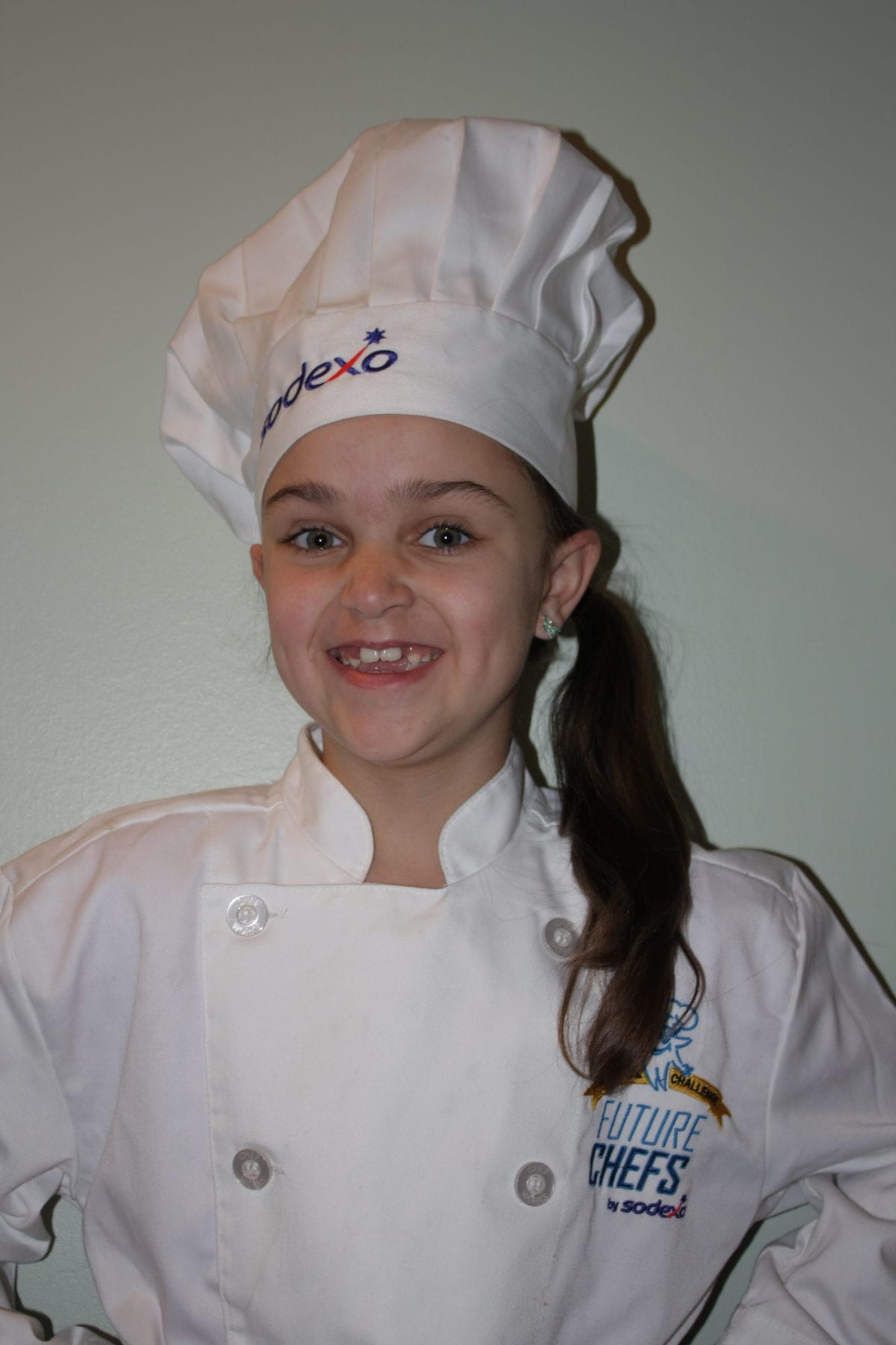 Isabelle Sarkody, 7, ranked in the top five finalists of nearly 2,500 entries in the Future Chefs Healthy Breakfast Competition.