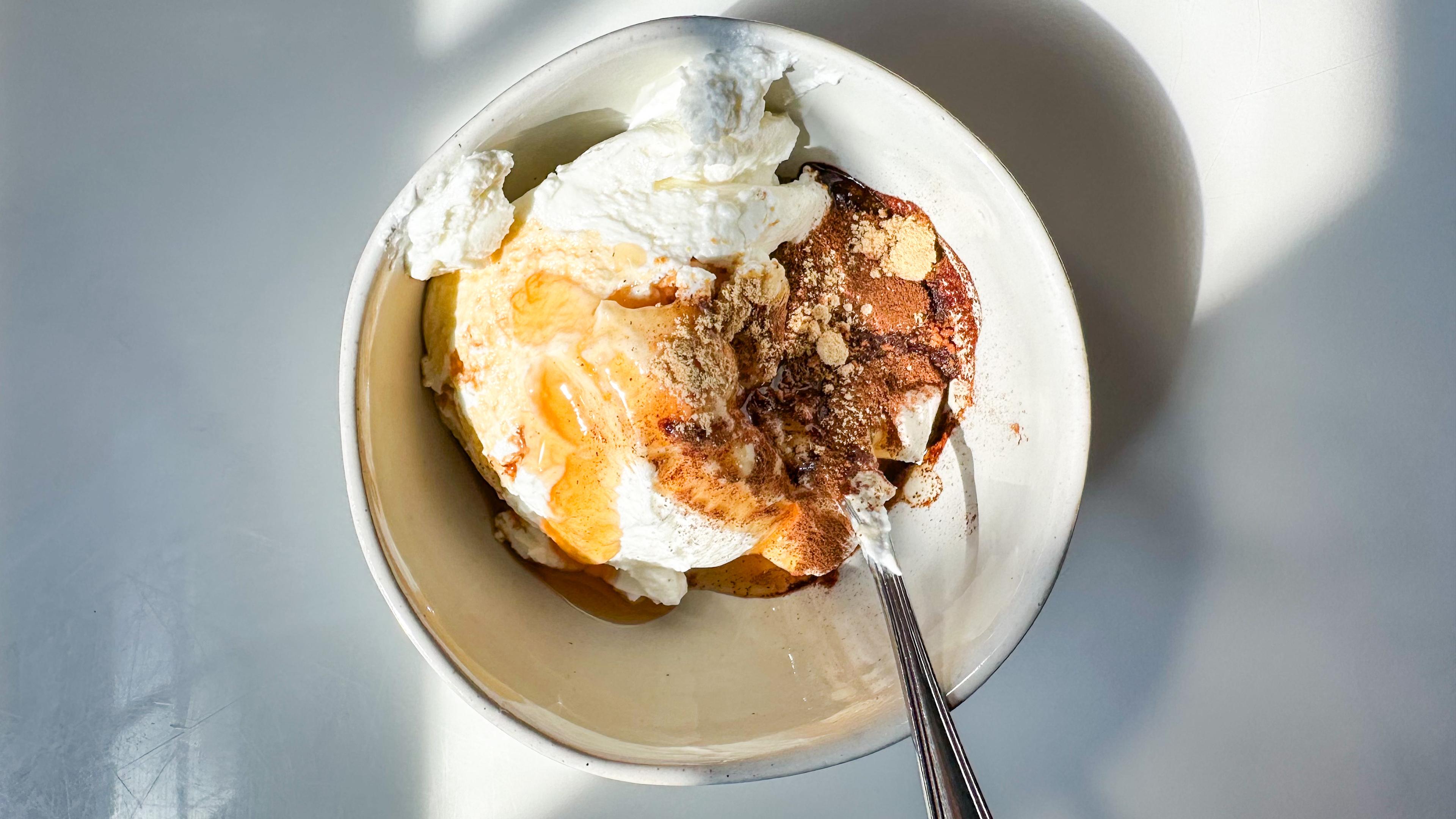 Fall Spiced Yogurt Dip with Apple Slices