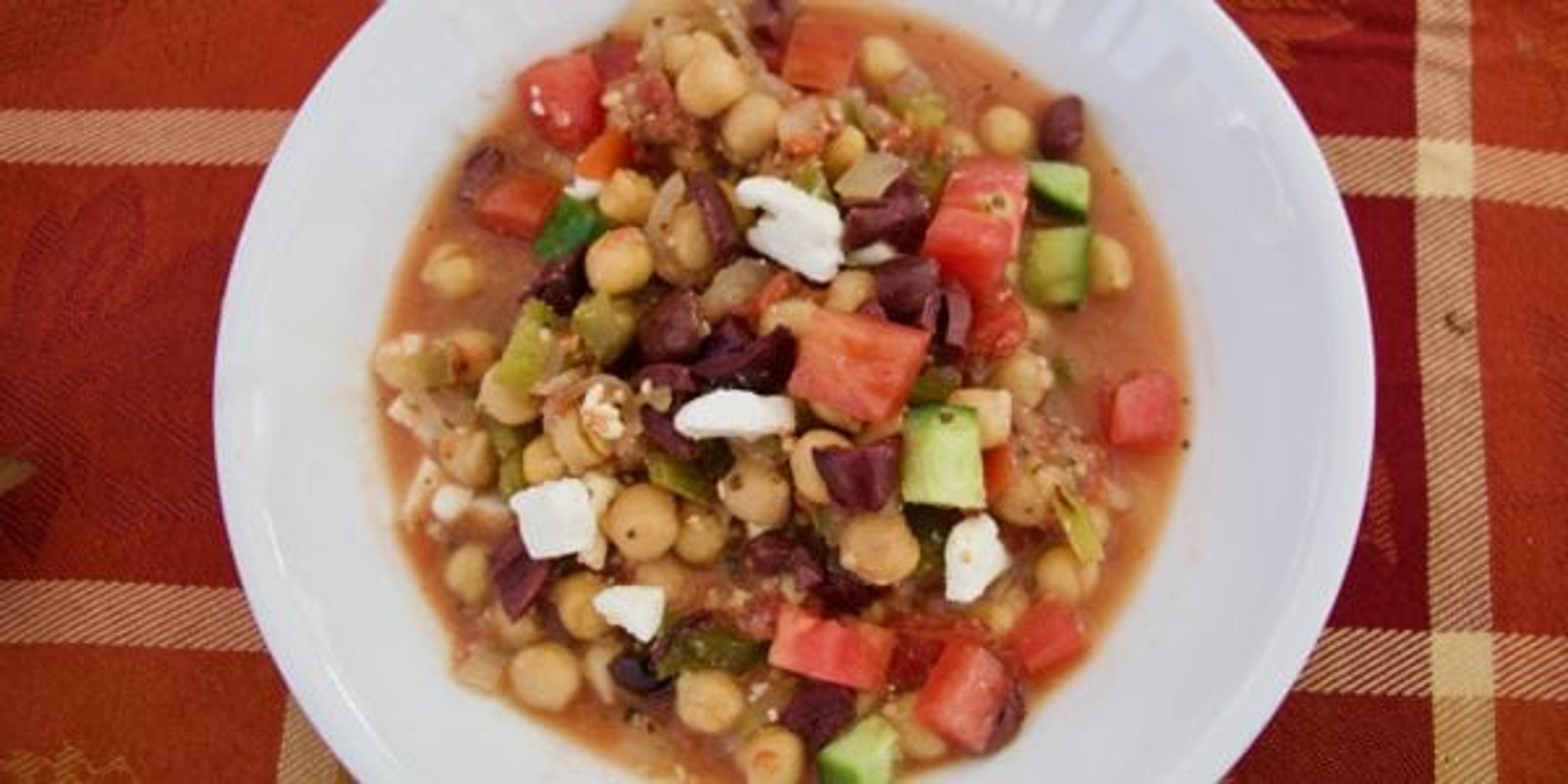 Slow Cooker Mediterranean Chickpea Stew